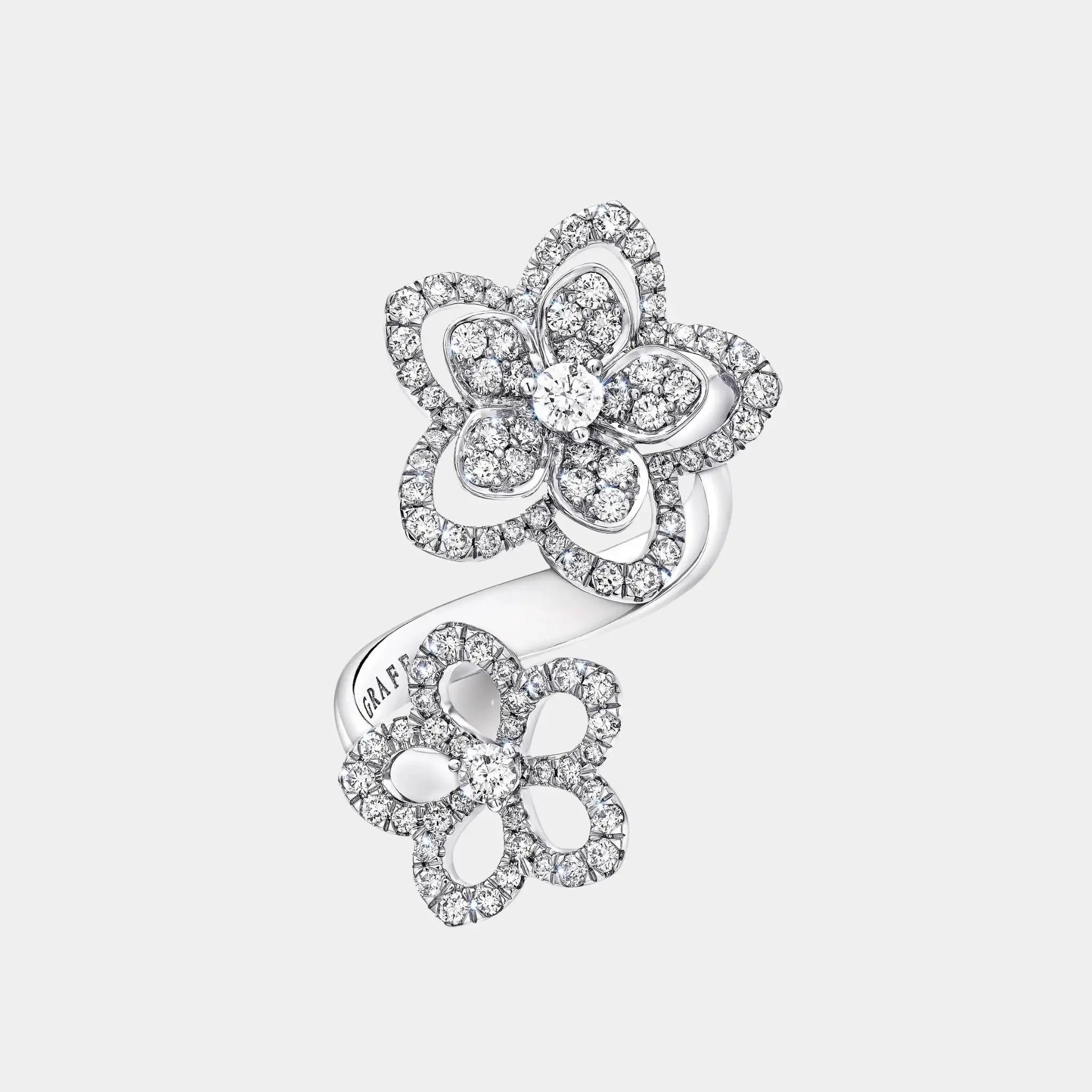 Wild Flower Double Diamond Ring