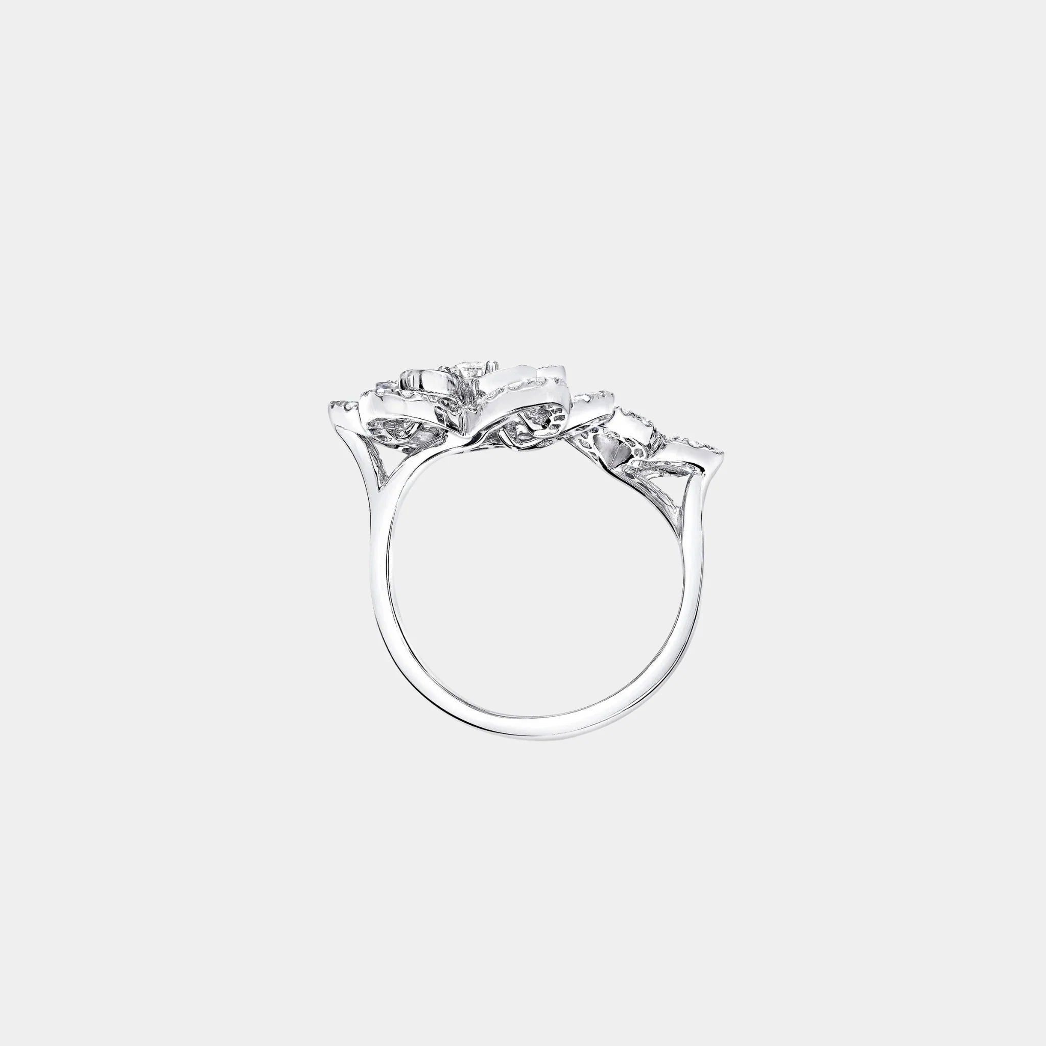 Wild Flower Double Diamond Ring