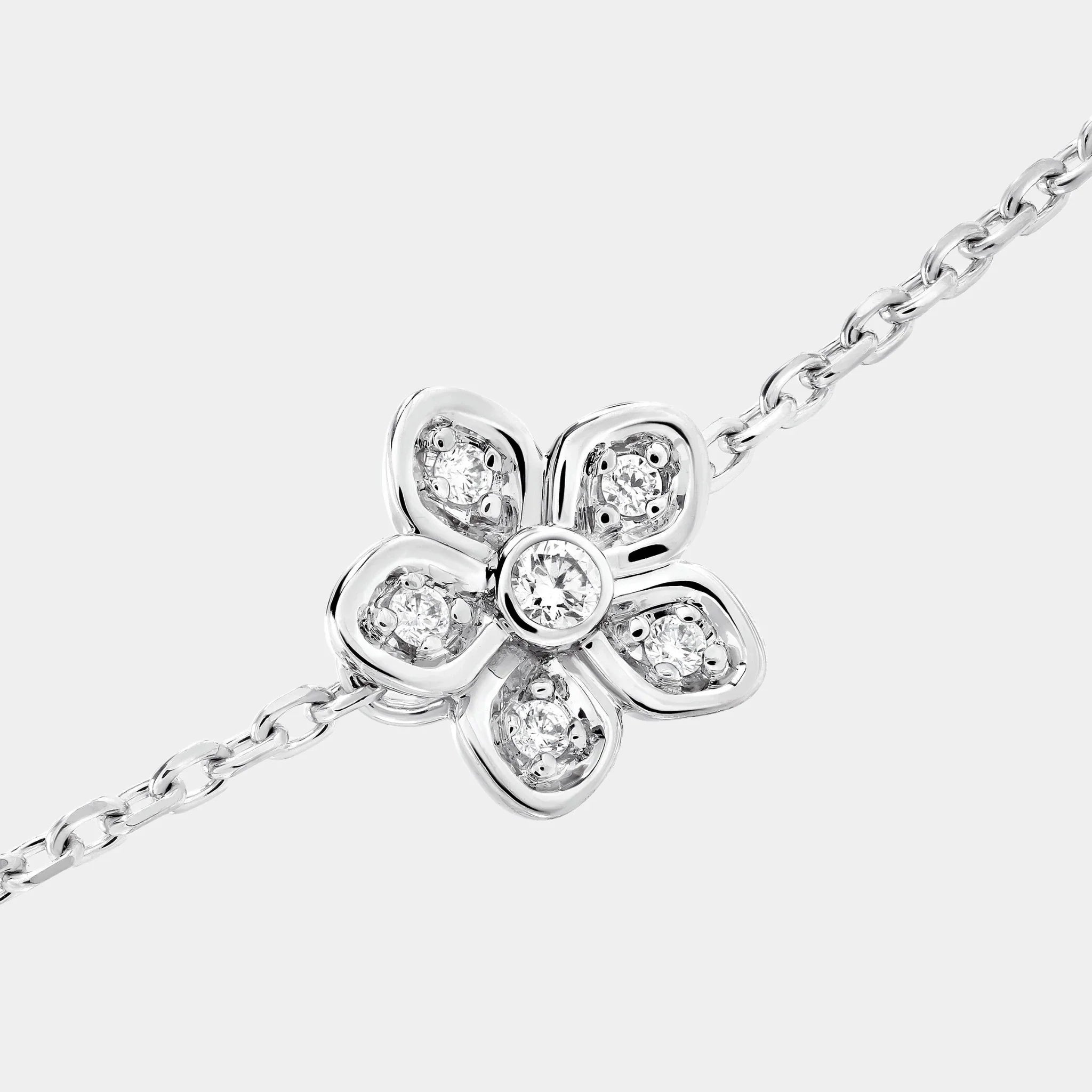 Wild Flower Petite Pavé Diamond Bracelet
