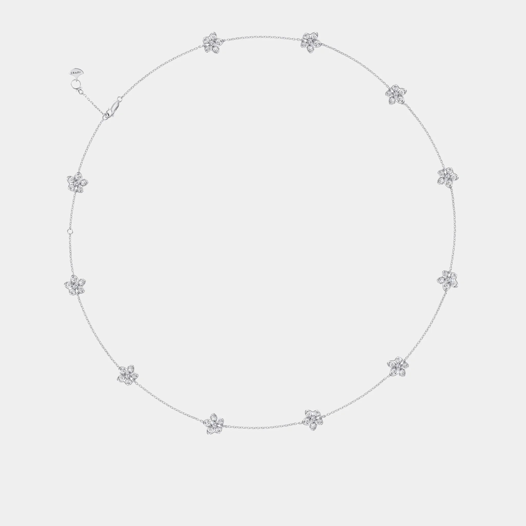 Wild Flower Petite Pavé Diamond Necklace