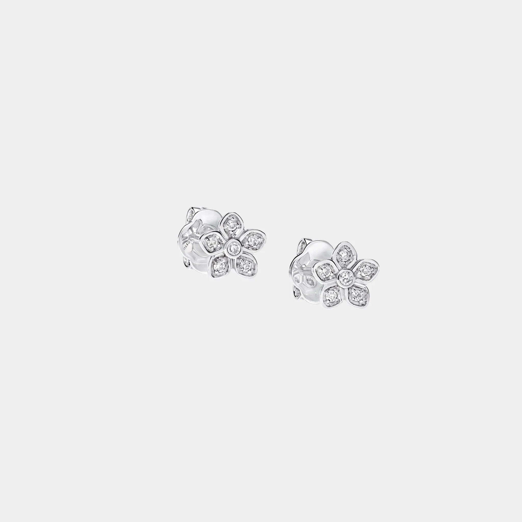Wild Flower Petite Pavé Diamond Stud Earrings
