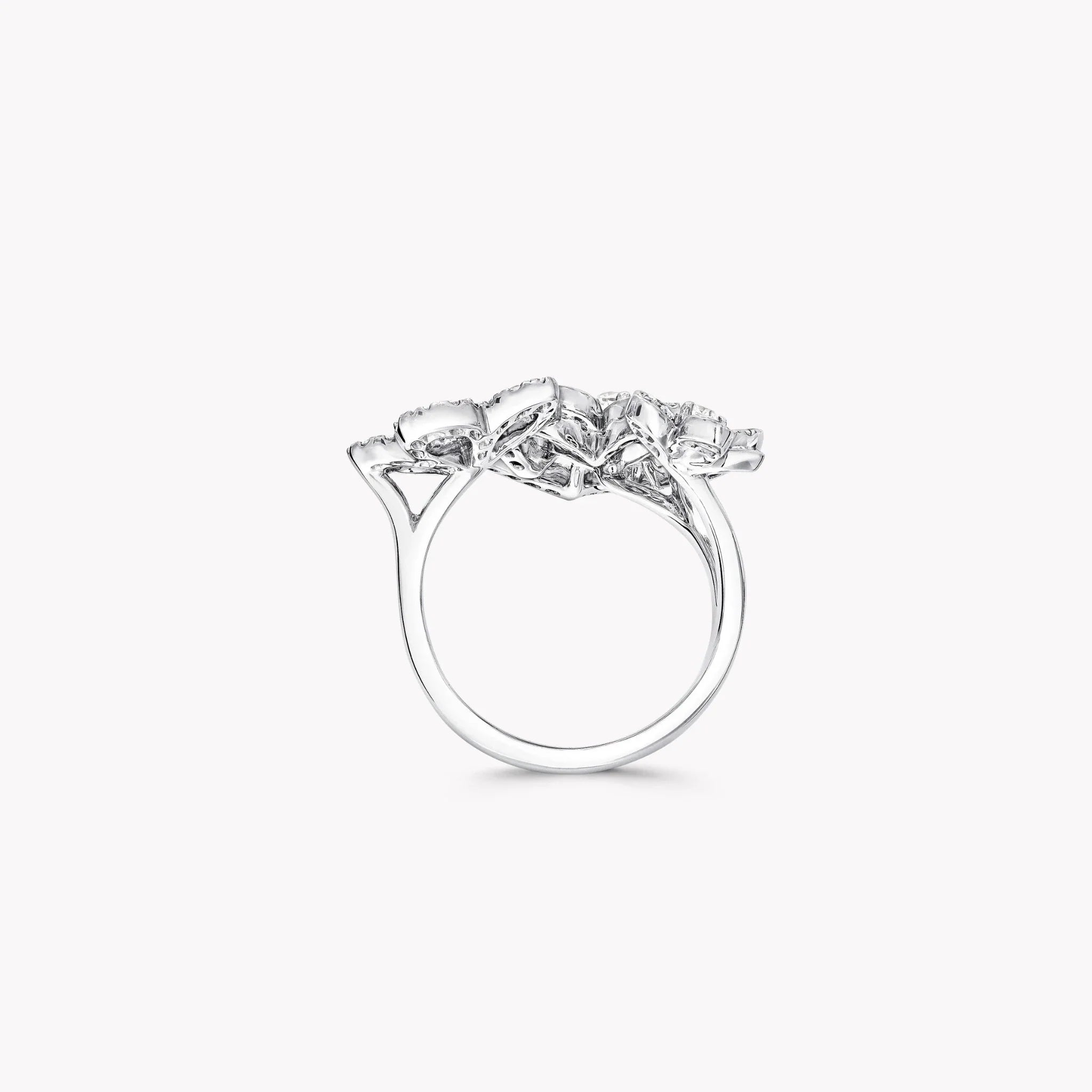 Wild Flower Triple Diamond Ring