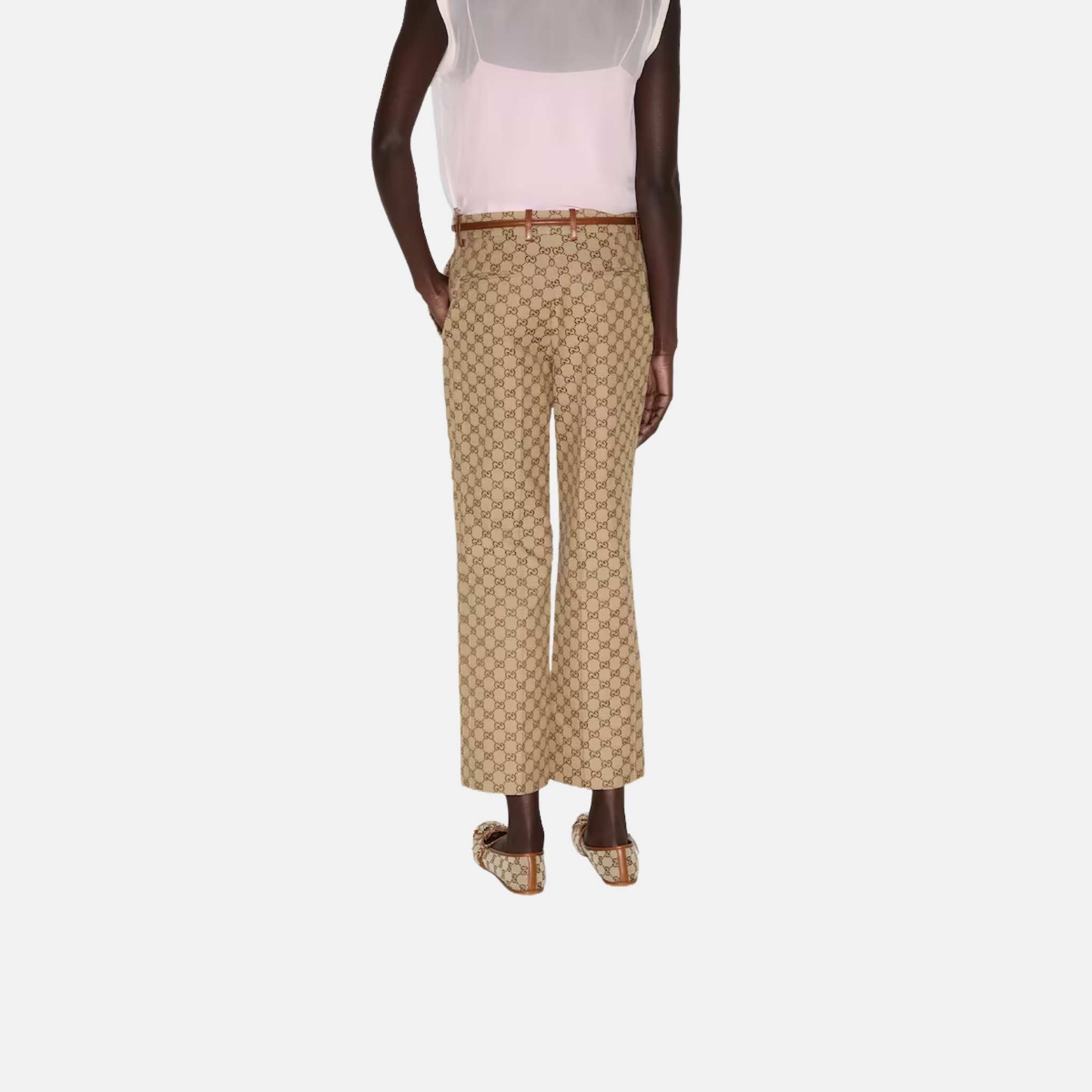 GG Canvas Trousers With Horsebit