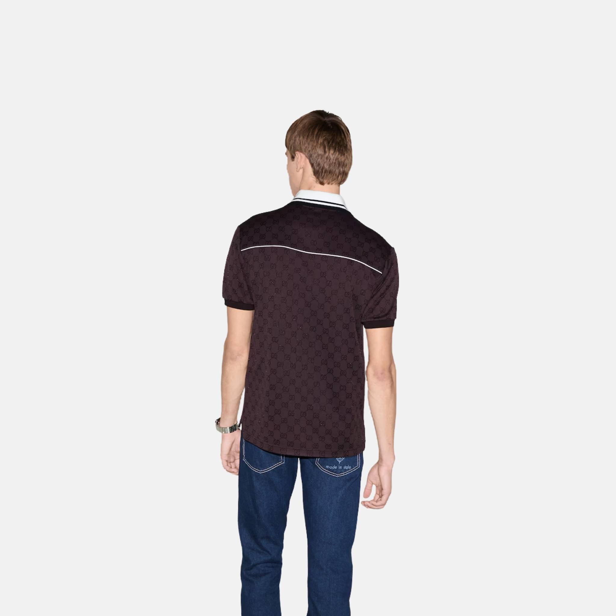 GG Nylon And Cotton Polo Shirt