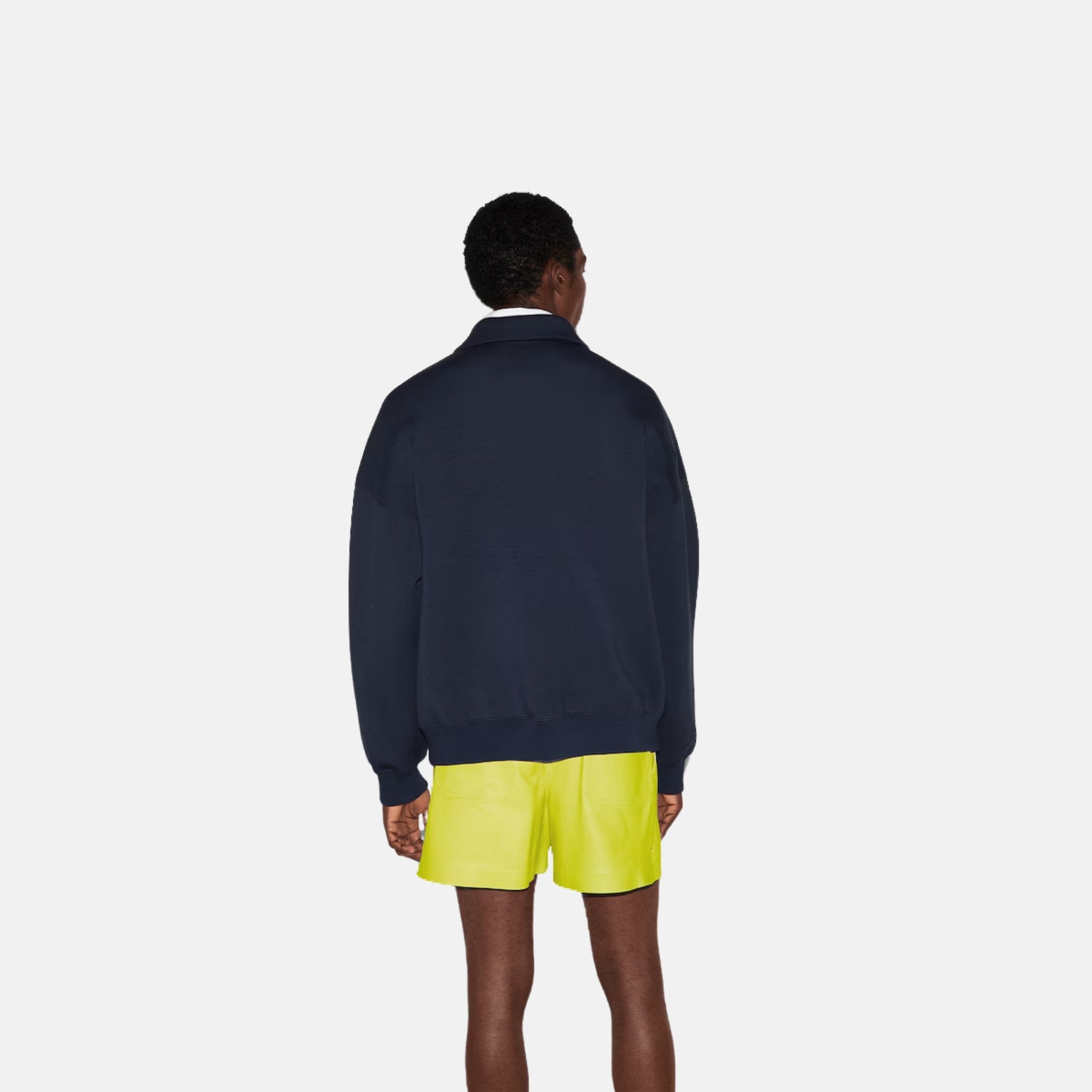 Jersey Half Zip Jacket With Patch