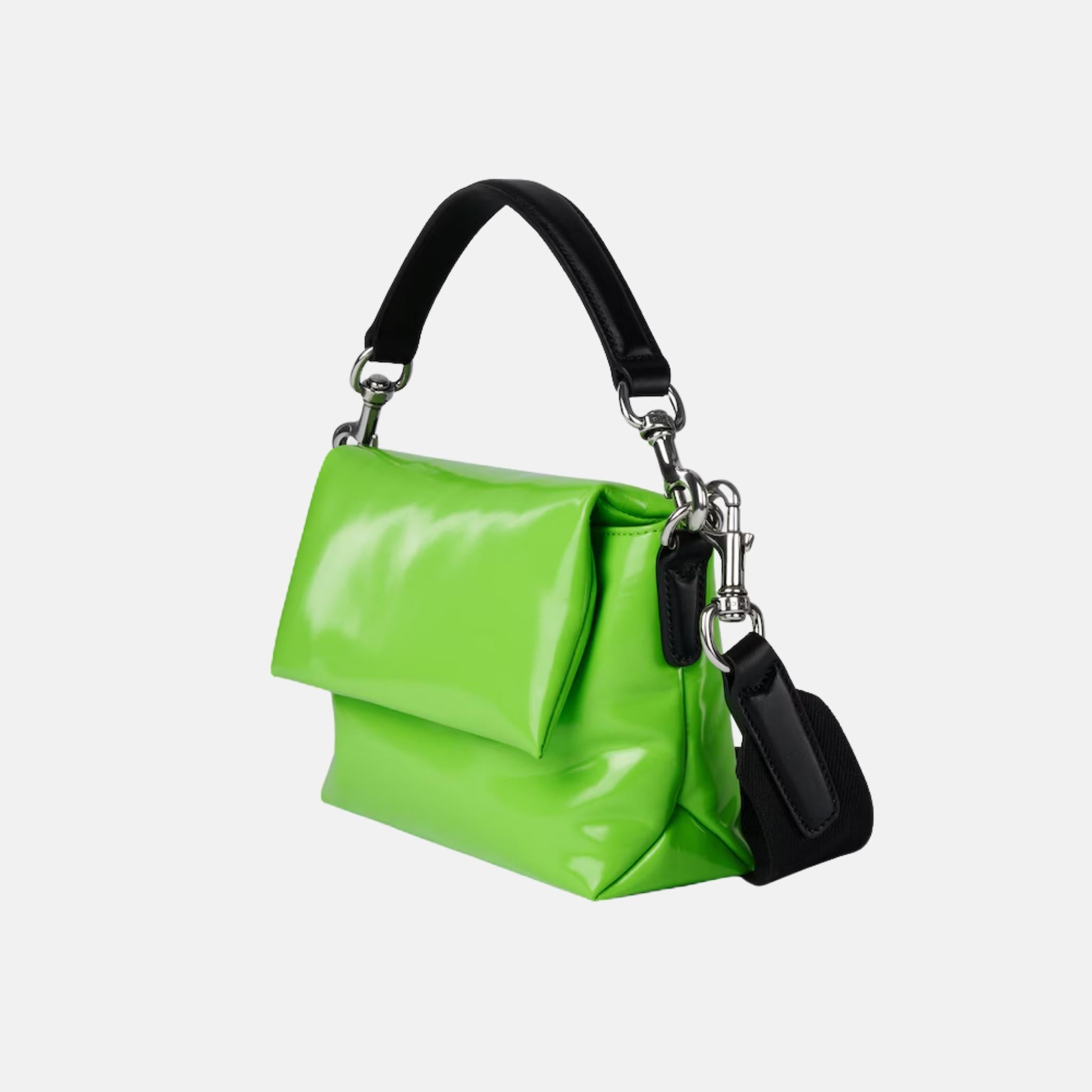 Padded Mini Crossbody Bag In Patent Leather