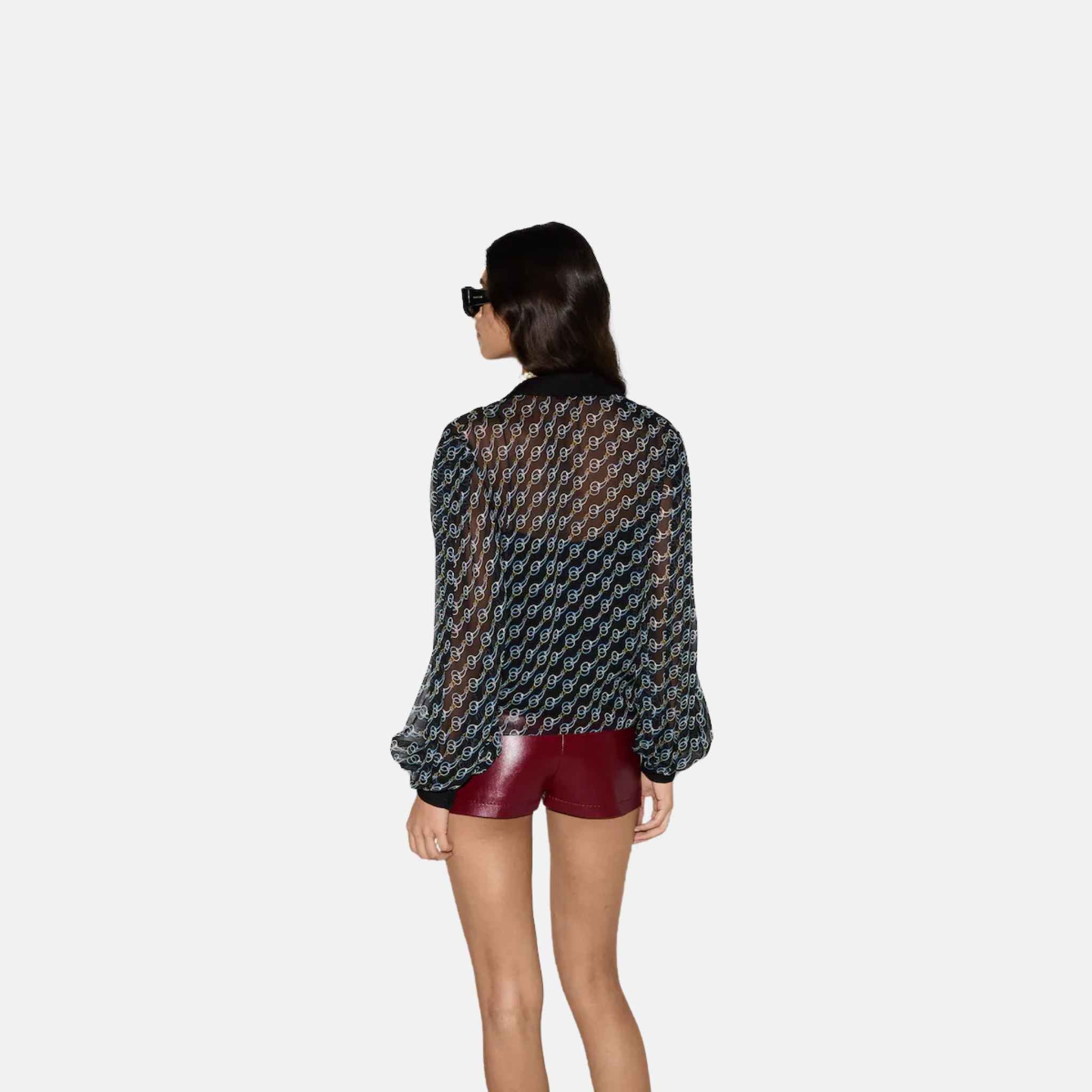 Printed Silk Creponne Shirt