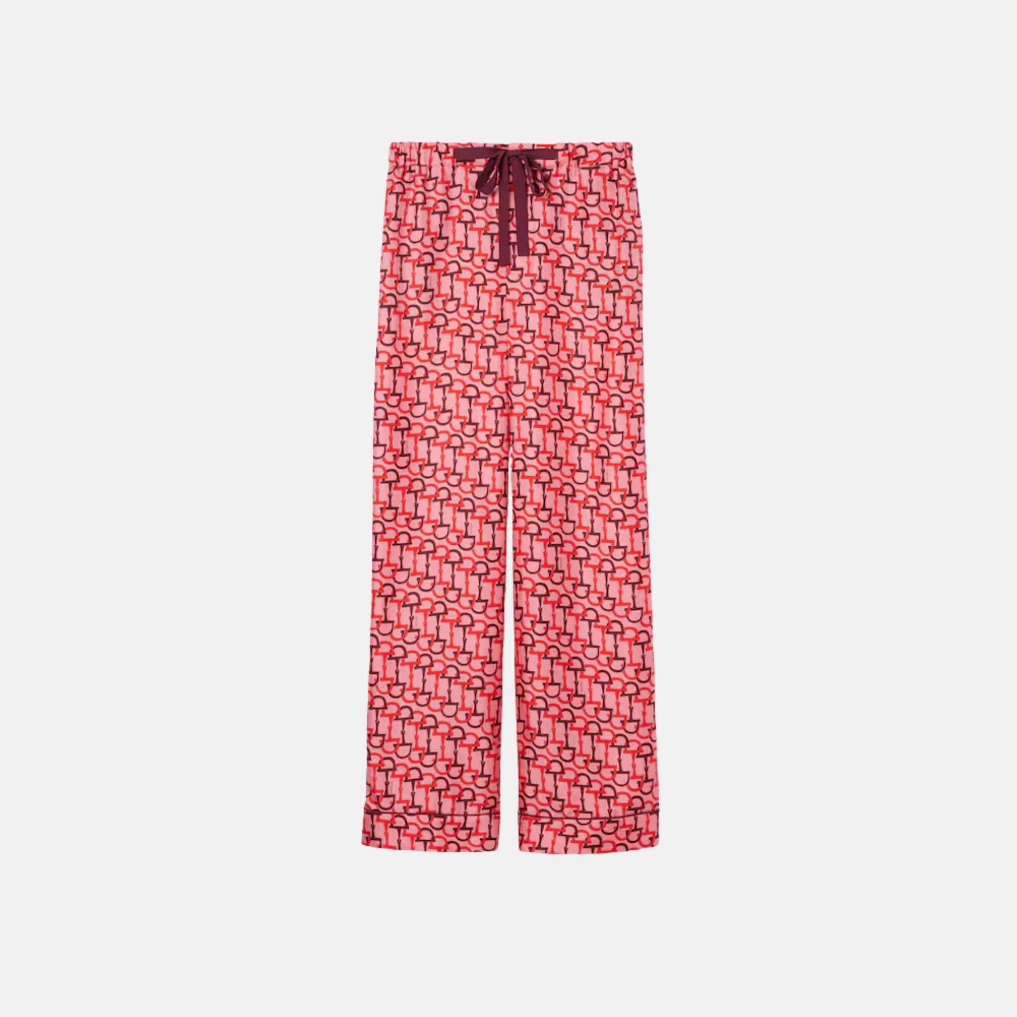 Gucci Printed Silk Pants, Front