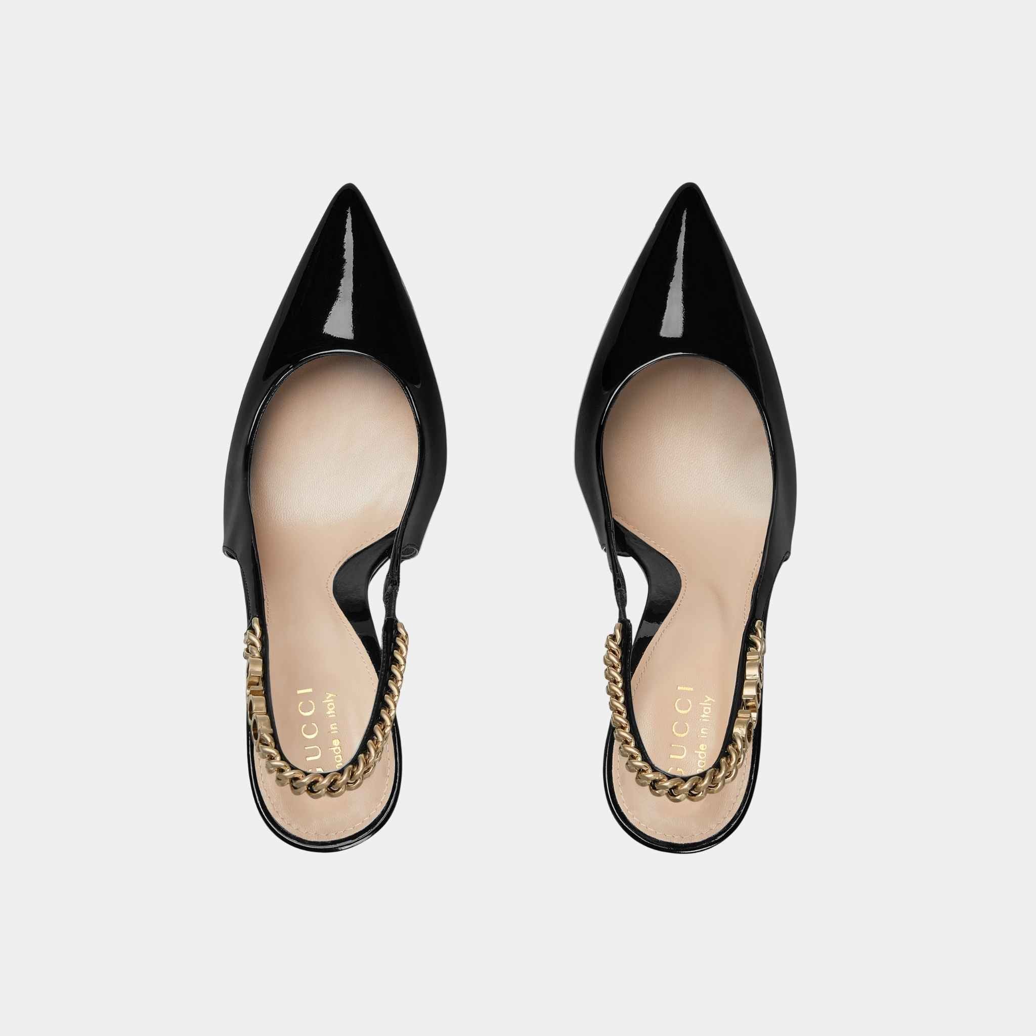 Signoria Slingback Patent Leather Pump