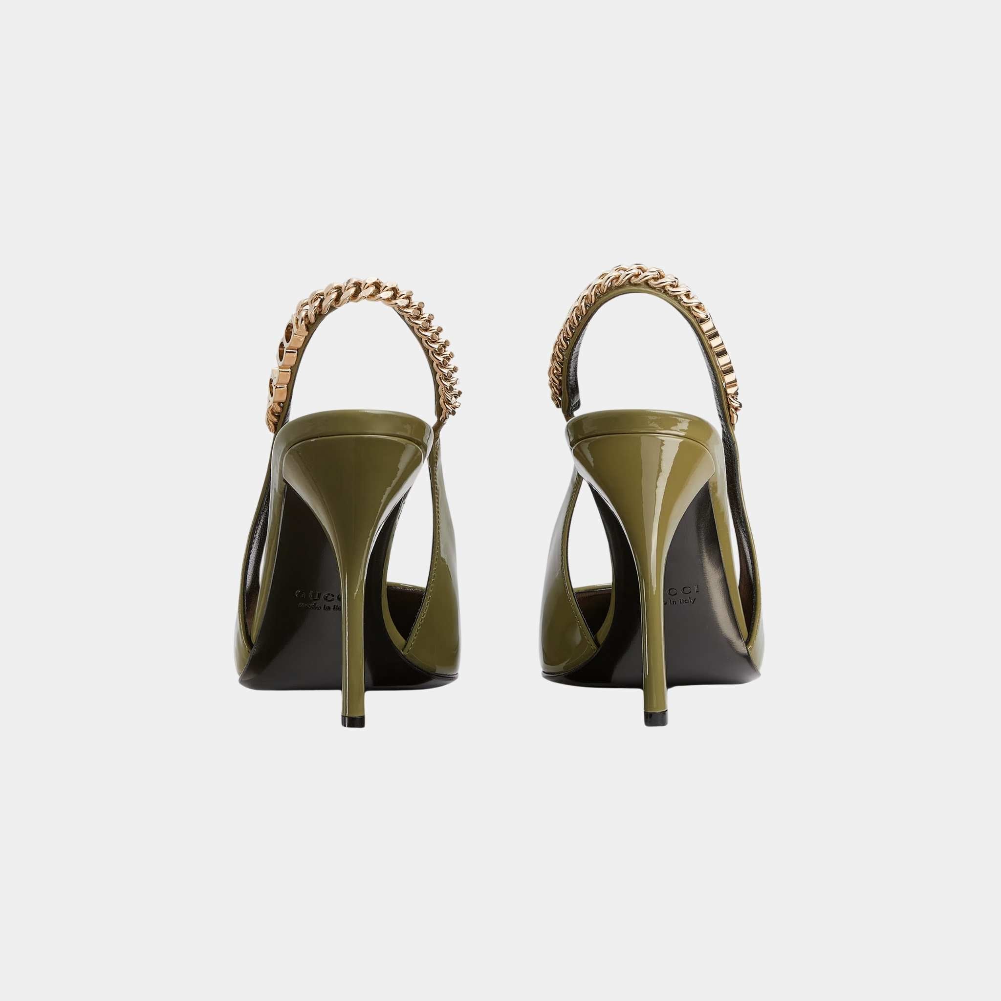 Signoria Slingback Patent Leather Pump