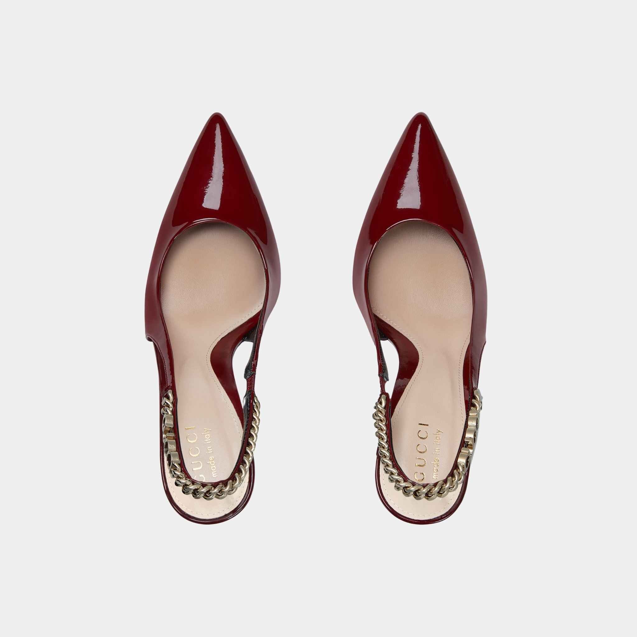 Signoria Slingback Patent Leather Pump