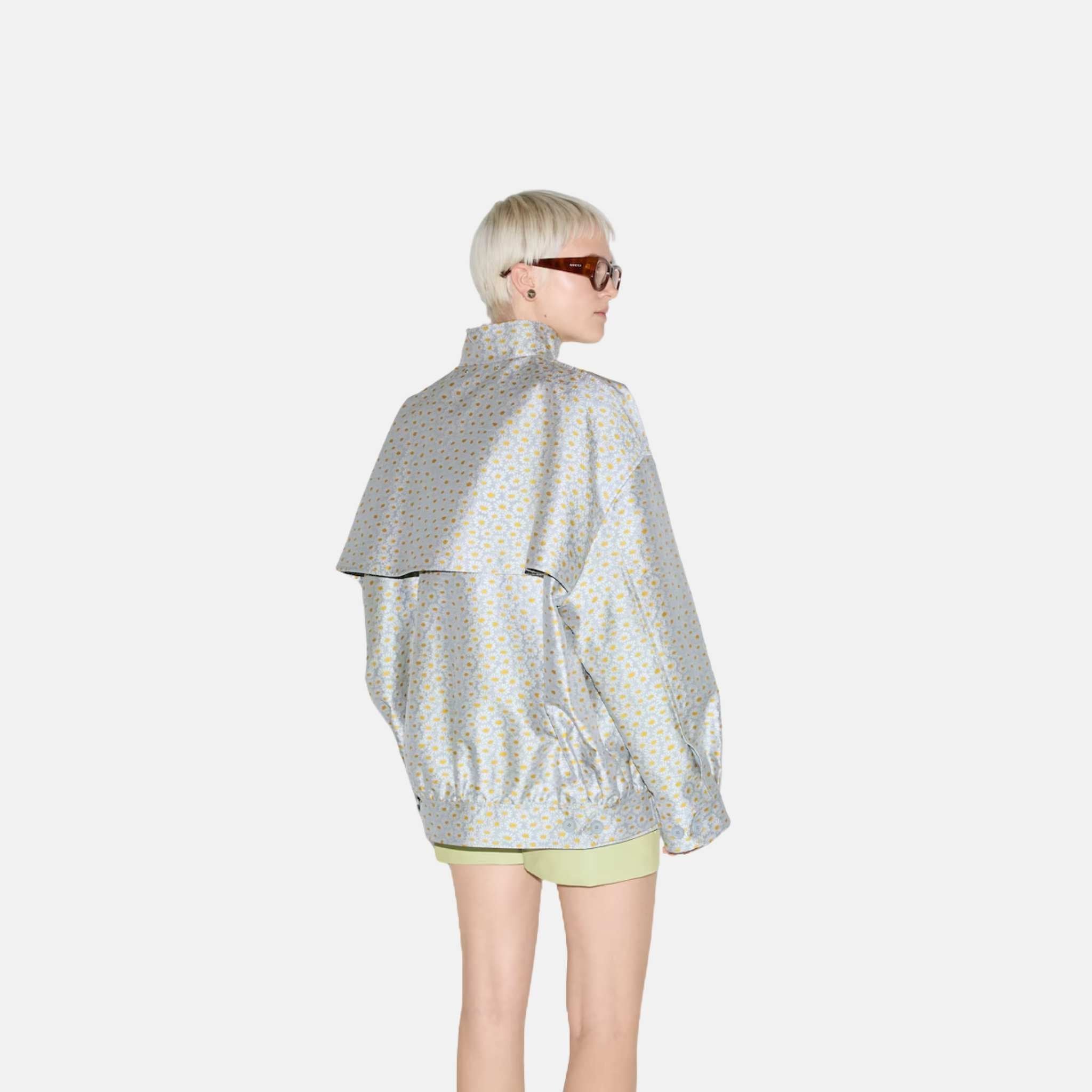 Silk Blend Floral Jacquard Jacket