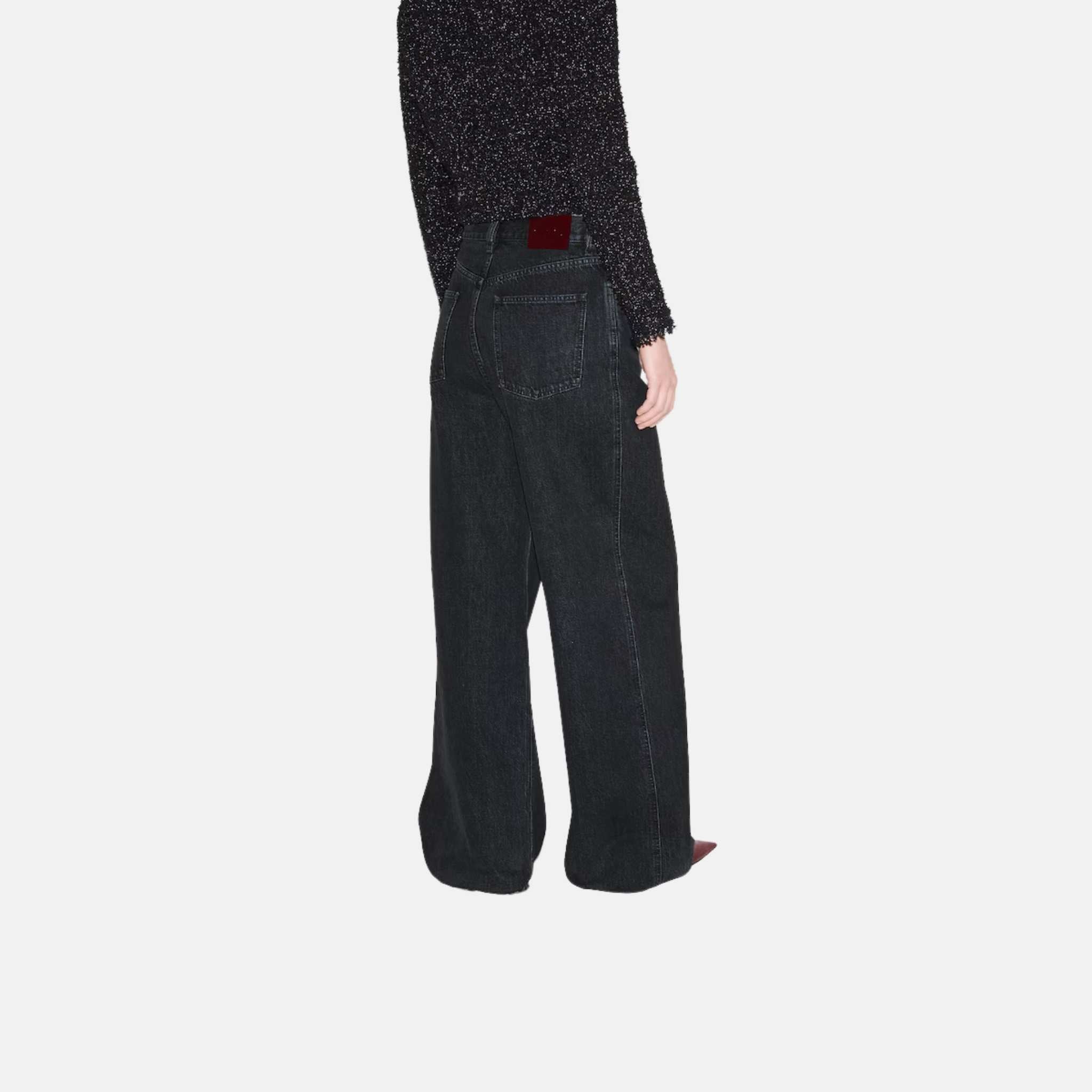 Wide Leg Denim Trousers