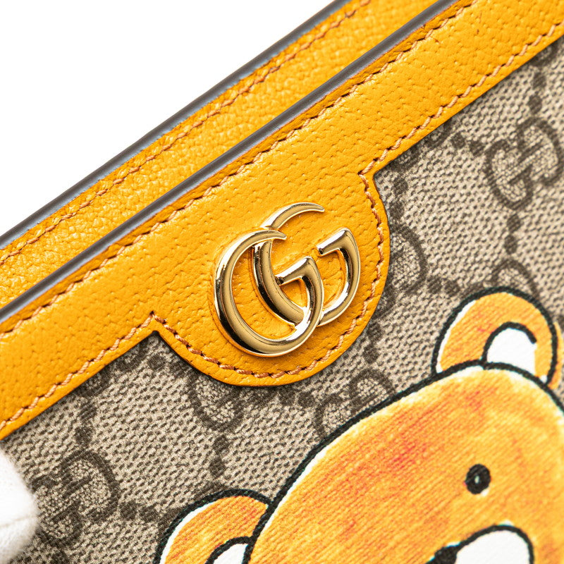 Gucci EXO KAI GG Supreme Teddy Bear PVC Clutch Limited