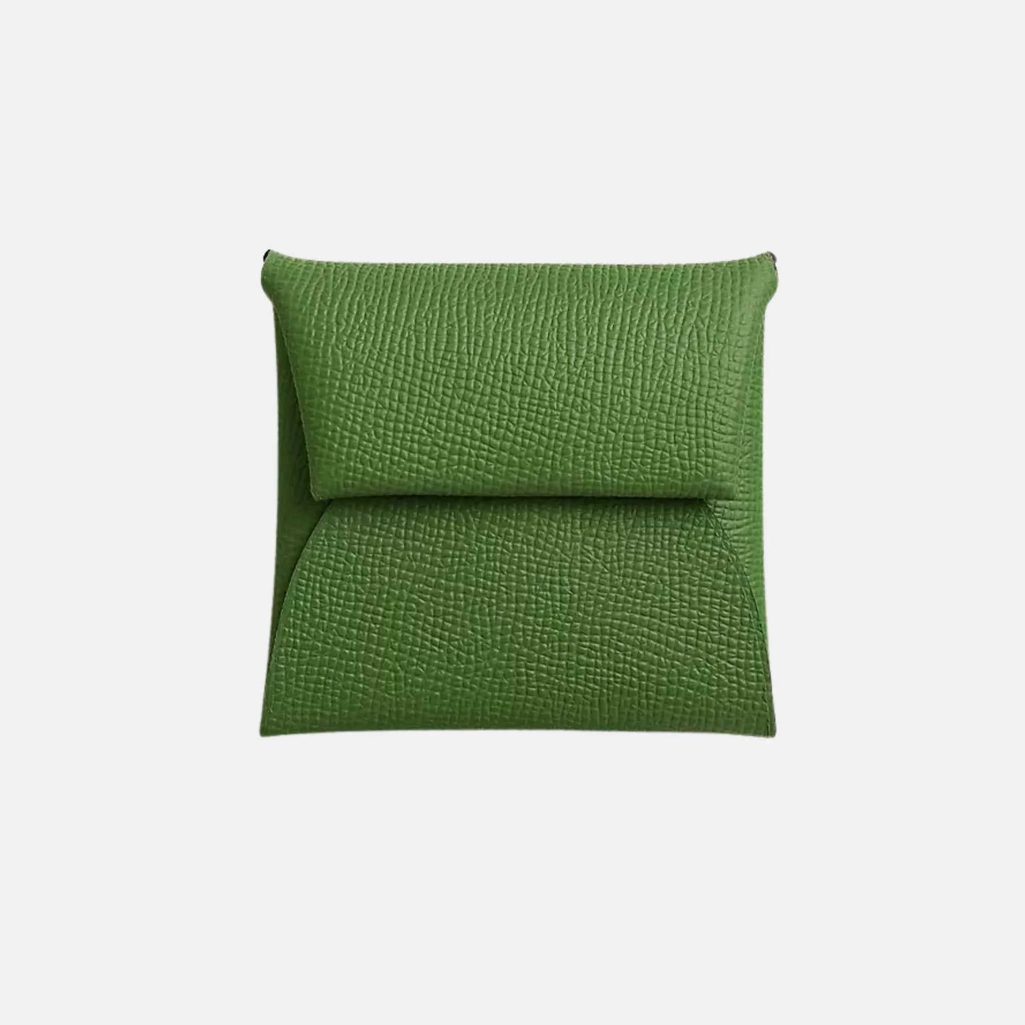 Hermes Bastia Purse Epsom Calfskin Vert Yucca/Celeste, Front