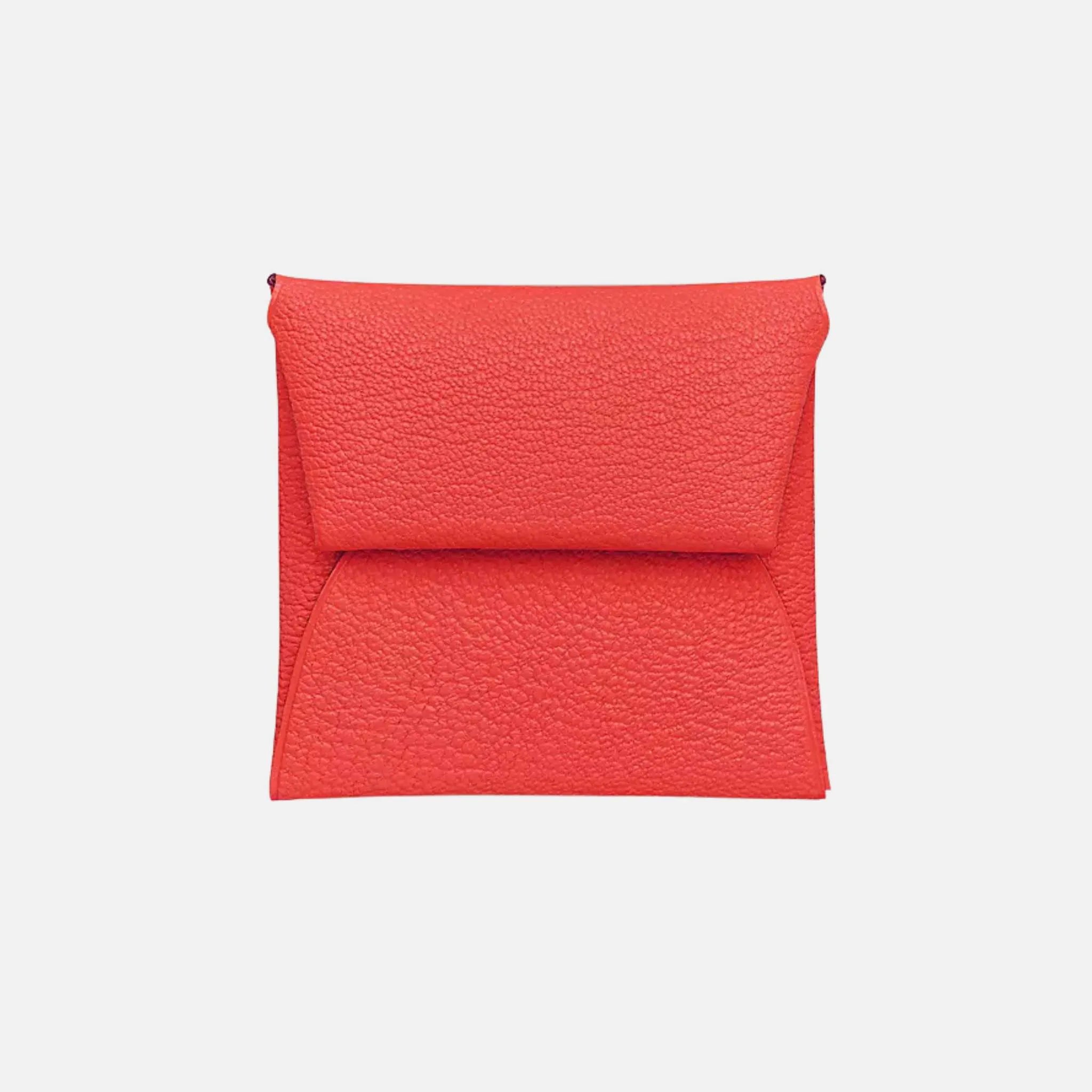 Hermes Bastia Purse Mysore Goatskin, Rose Texas , Front