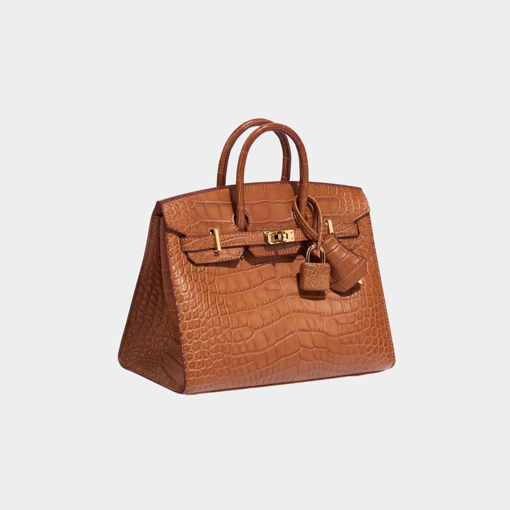 Birkin 20 Alligator Mississippi Gold GHW