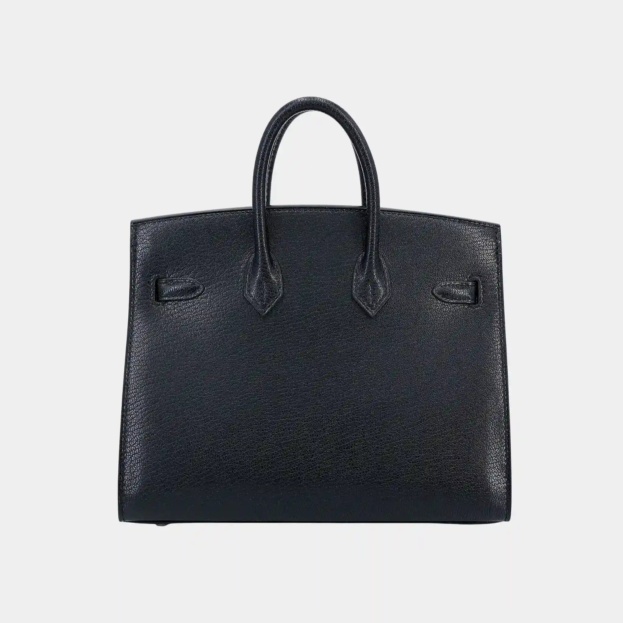 Birkin 20 Bouclerice Moderne Casaque Chevre Black PHW