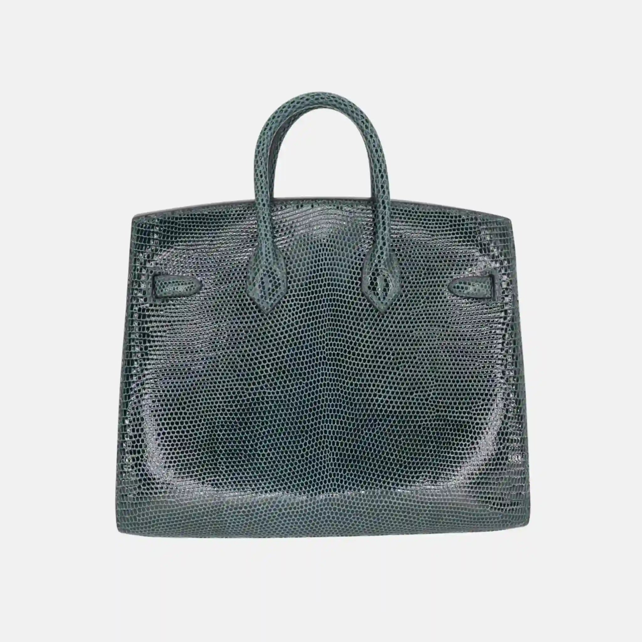 Birkin 20 Lizard Vert Cypres GHW