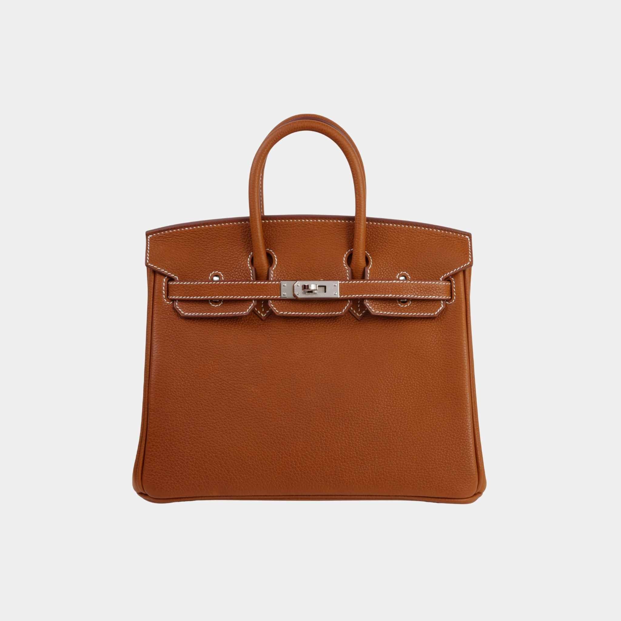 Birkin 25 Barenia Faubourg Fauve PHW