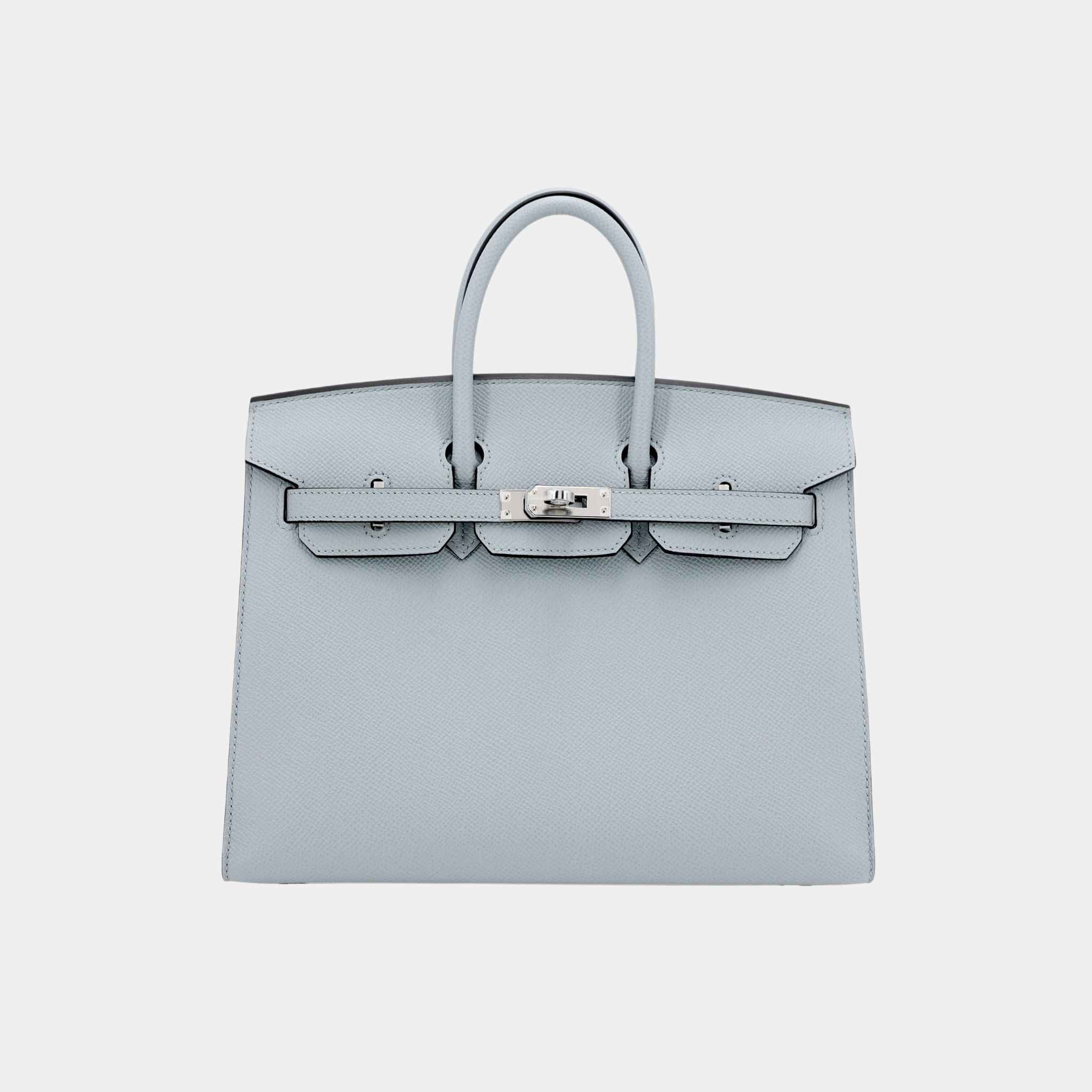 Birkin 25 Epsom Sellier Bleu Glacier PHW
