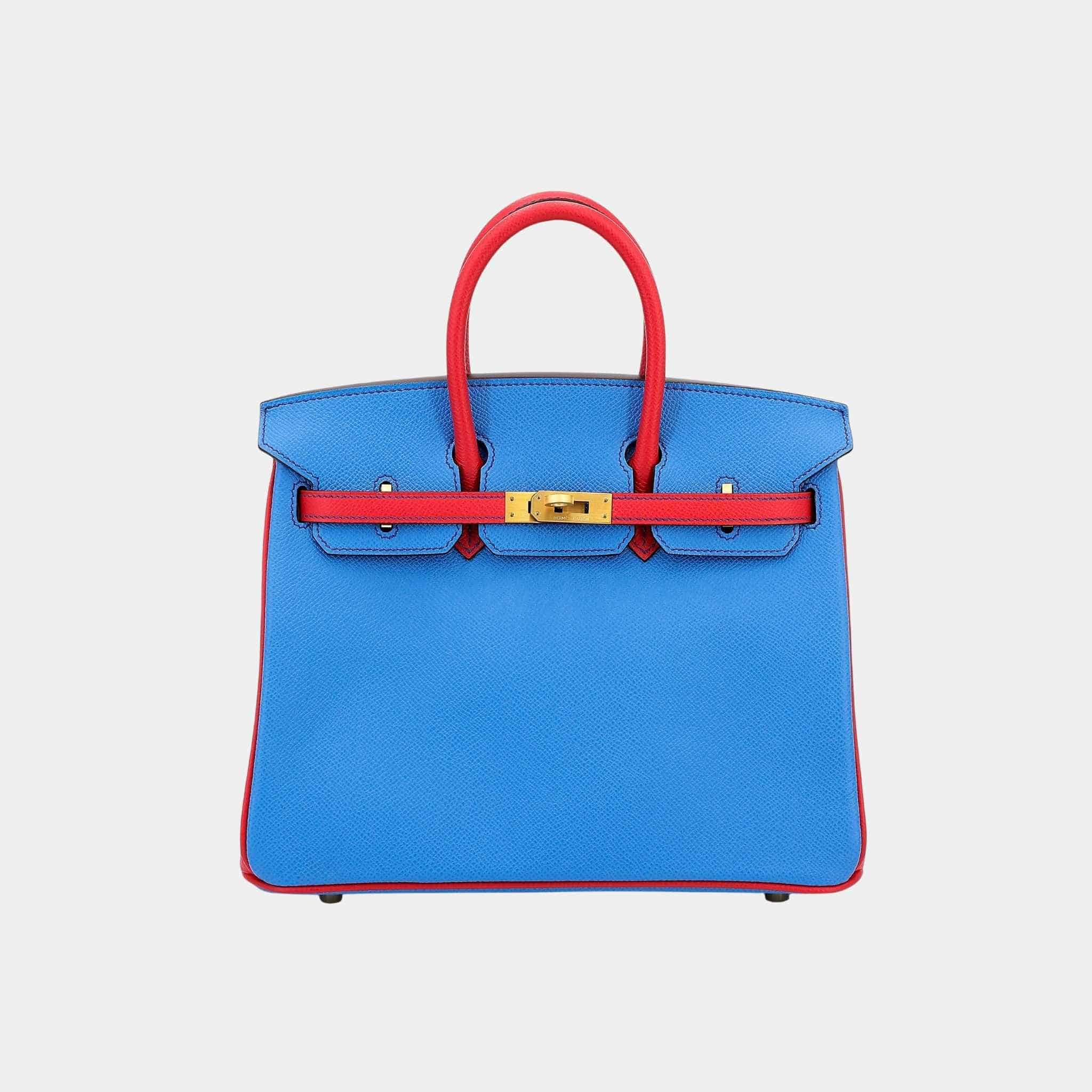 Birkin 25 HSS Epsom Bleu Paradis/Bougainvillea GHW
