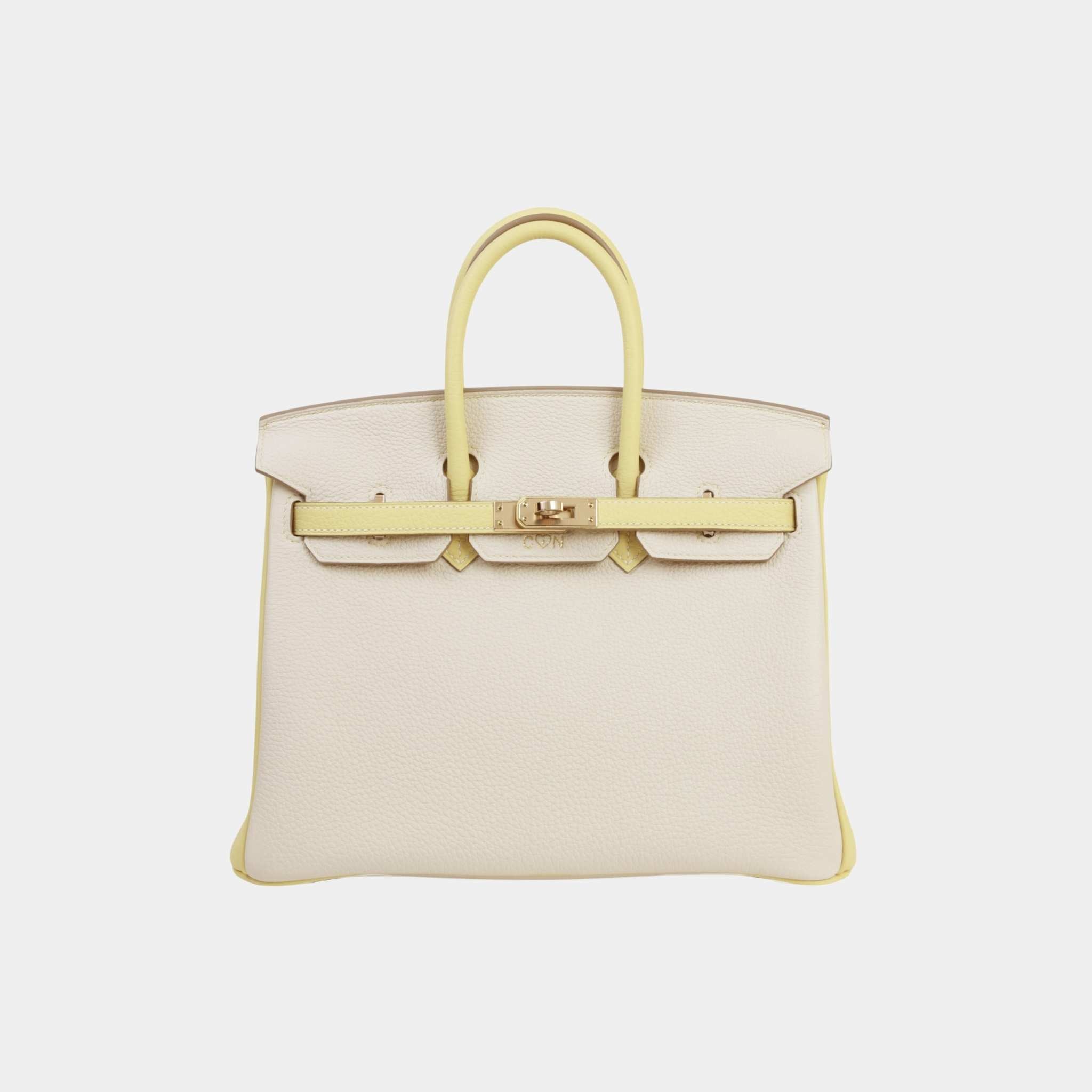 Birkin 25 HSS Togo Craie/Jaune Poussin PBHW