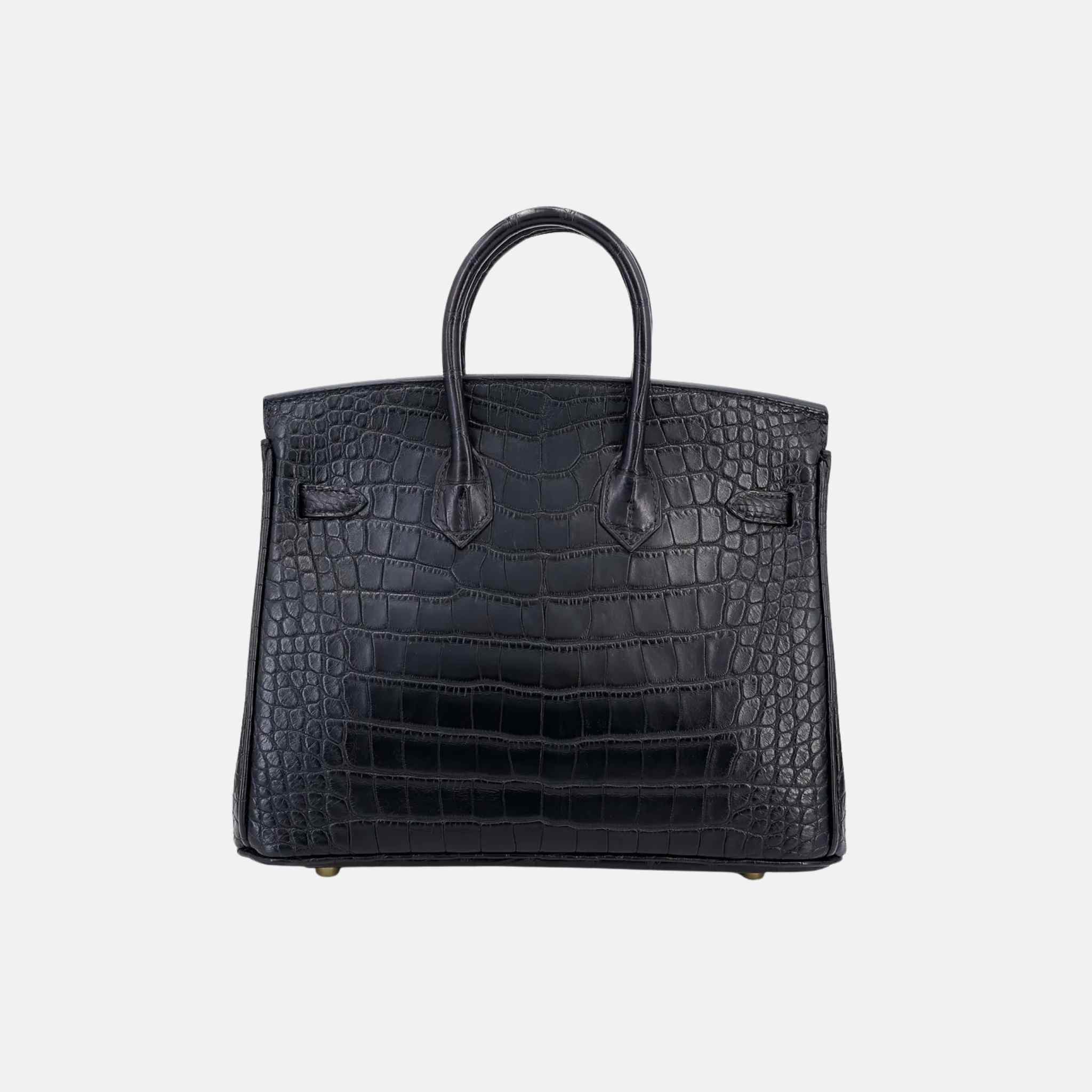 Birkin 25 Matte Alligator Black GHW