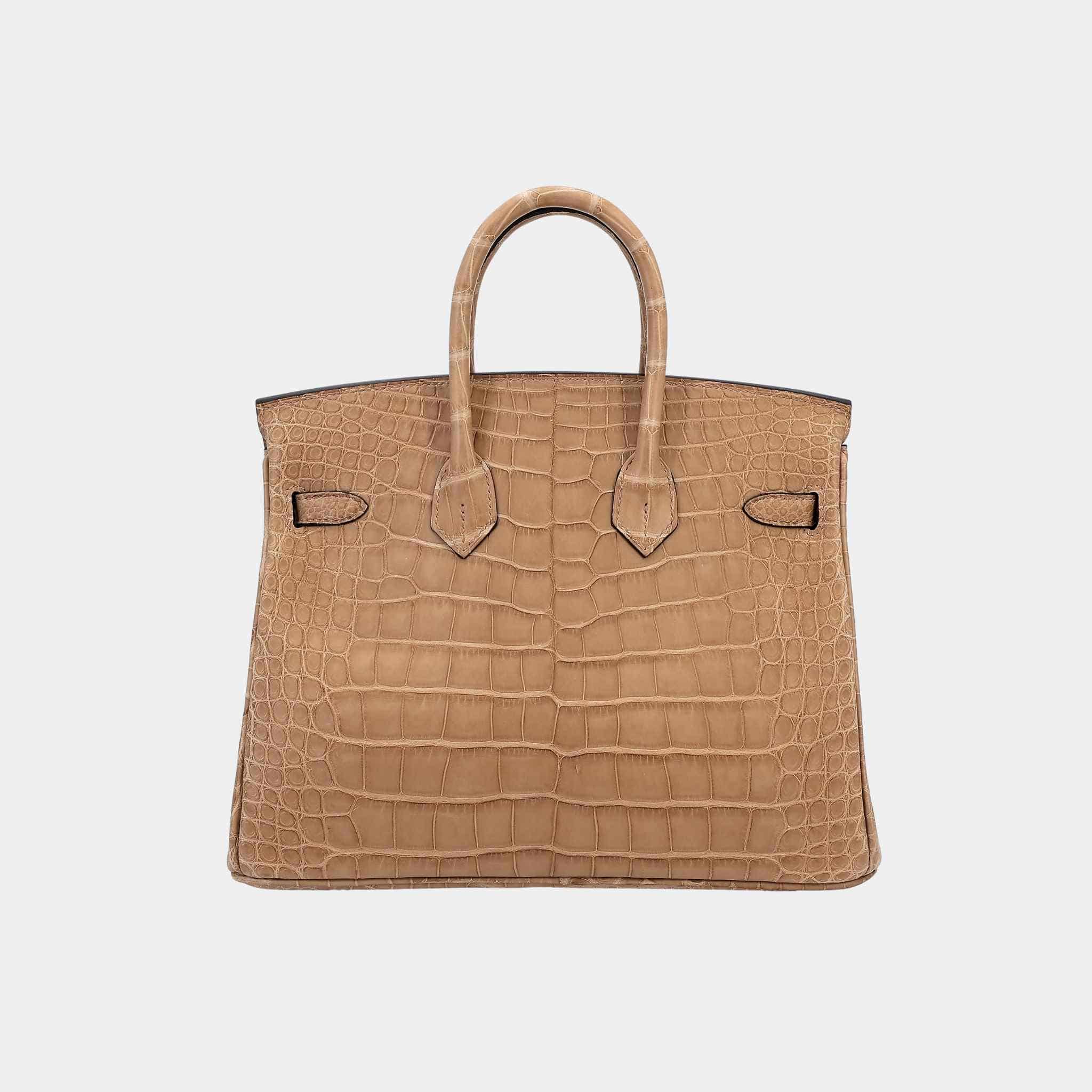 Birkin 25 Matte Alligator Chai GHW