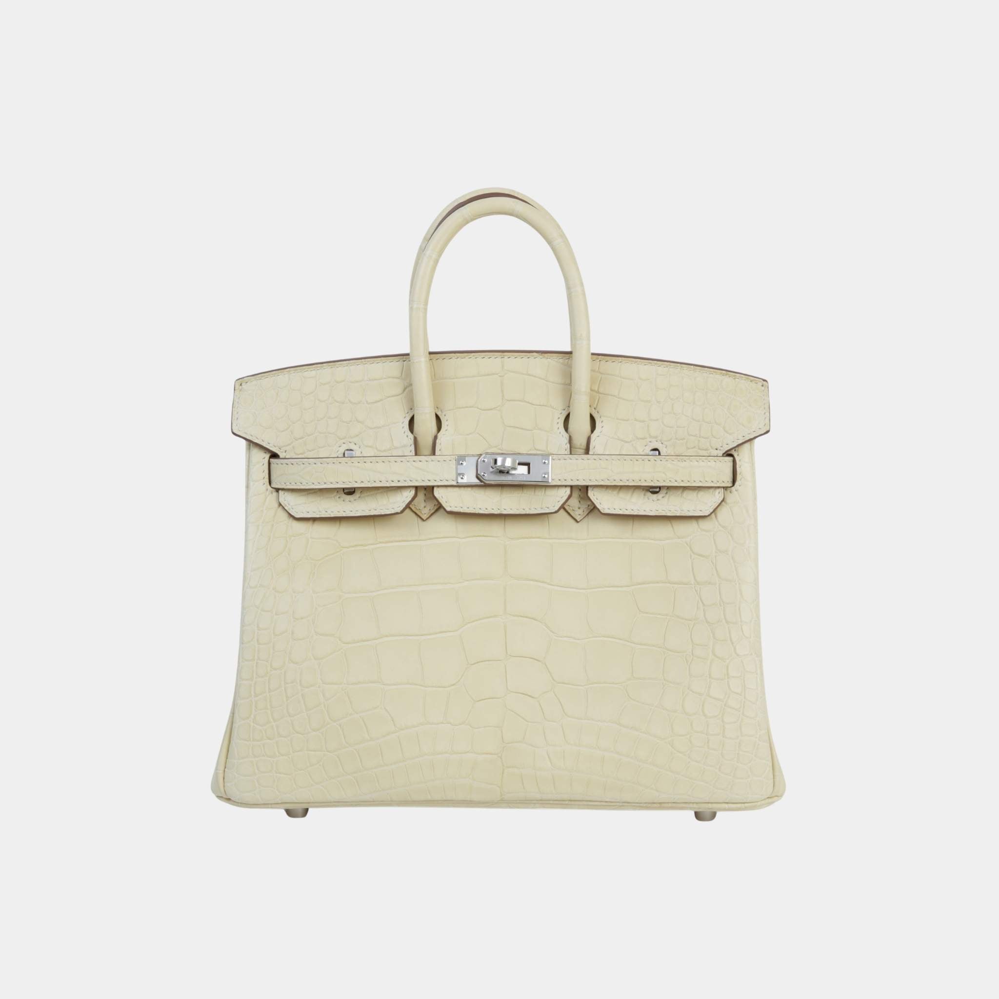 Birkin 25 Matte Alligator Vanille PHW