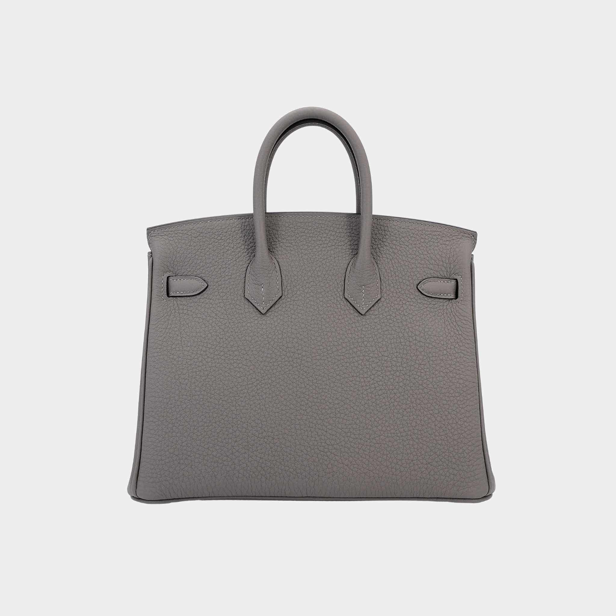 Birkin 25 Togo Gris Meyer PBHW