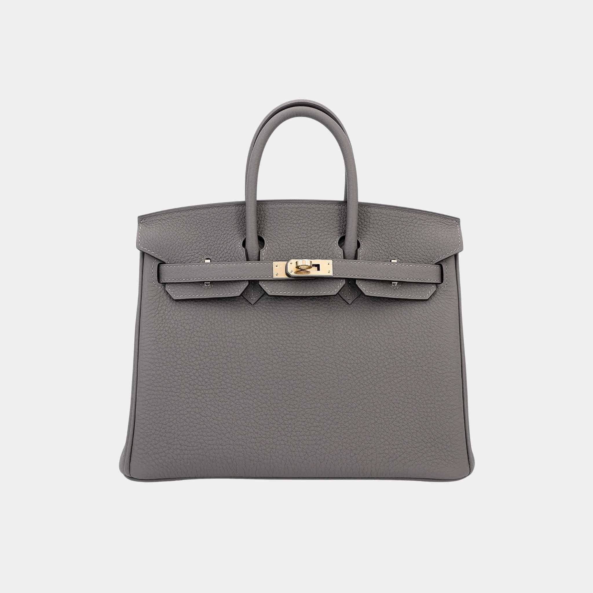 Birkin 25 Togo Gris Meyer PBHW