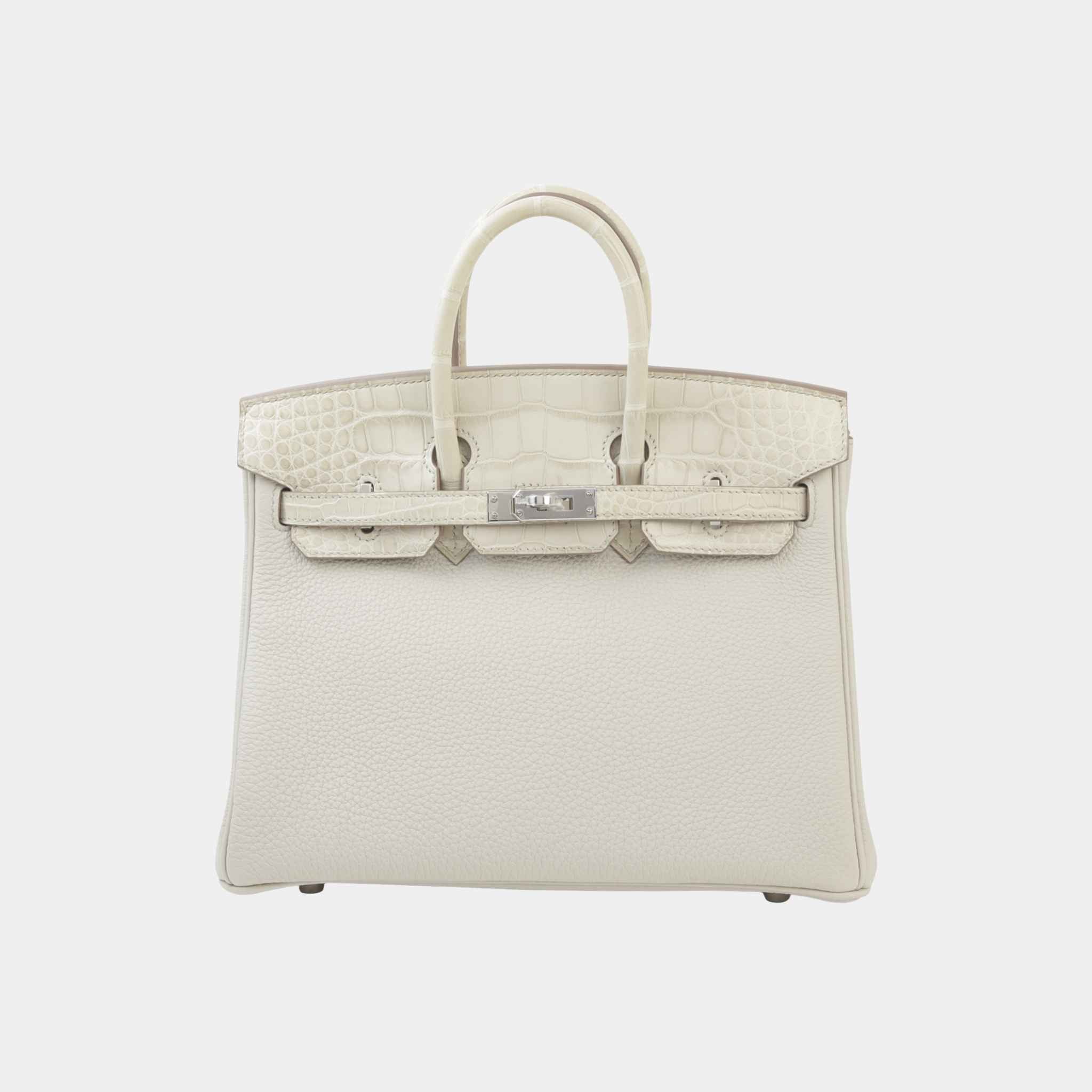 Birkin 25 Touch Togo Matte Alligator Beton PHW