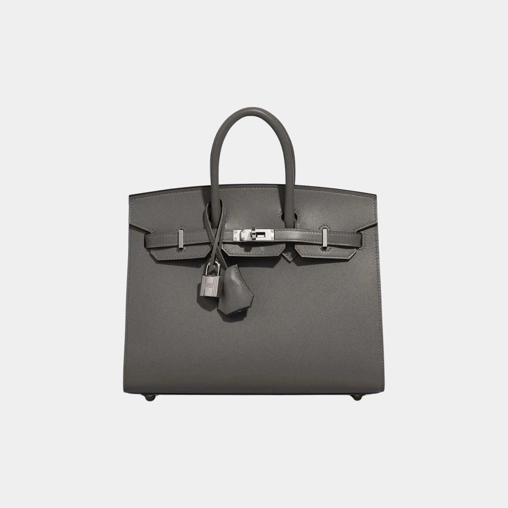 Birkin 25 Madame Sellier Gris Meyer