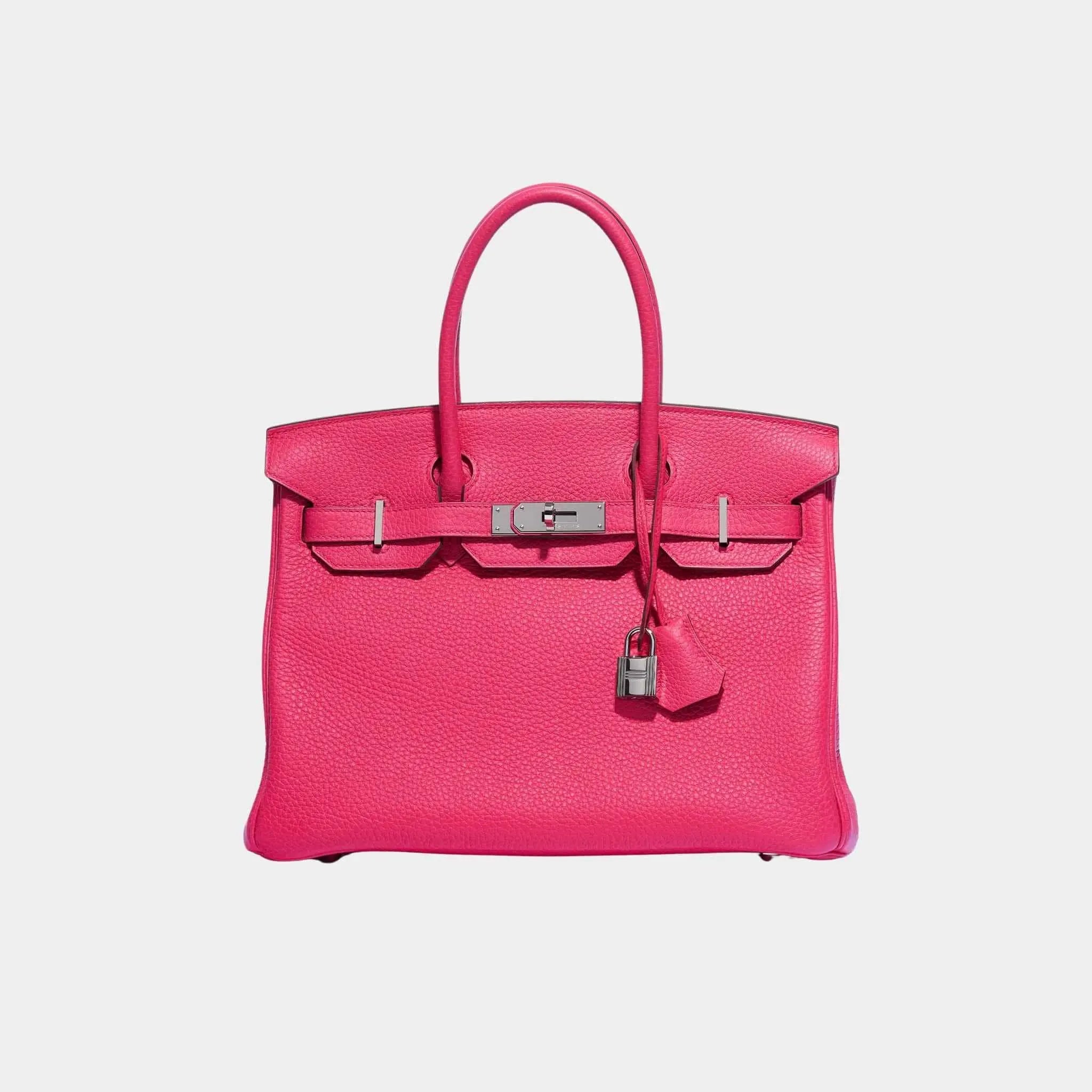 Birkin 30 Clemence Taurillon Rose Extreme PHW