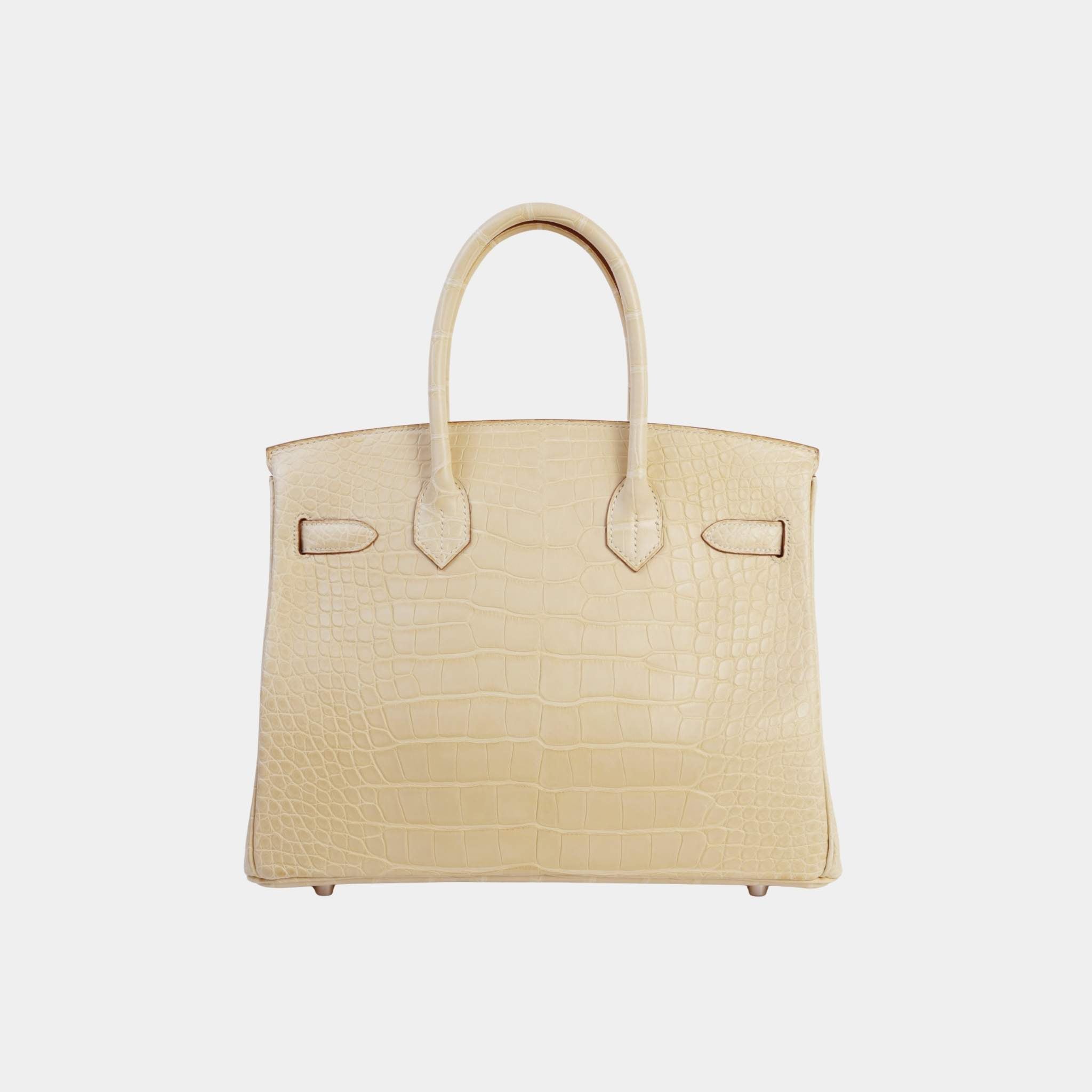 Birkin 30 Matte Alligator Vanille PHW