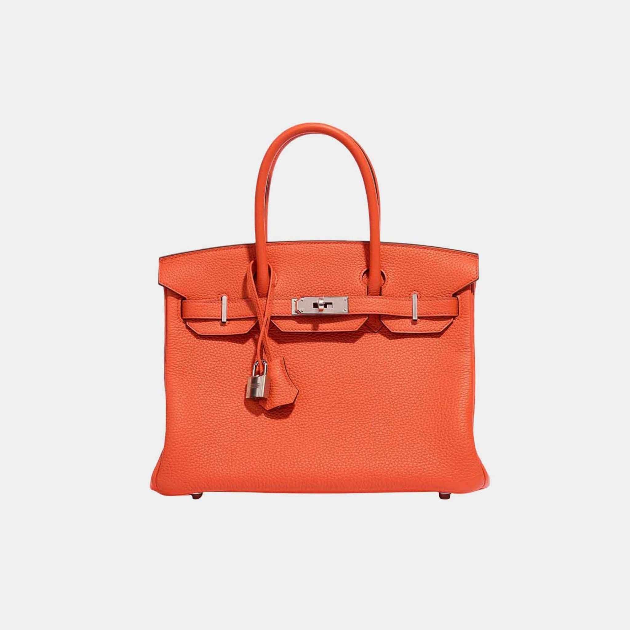 Birkin 30 Togo Orange Poppy PHW
