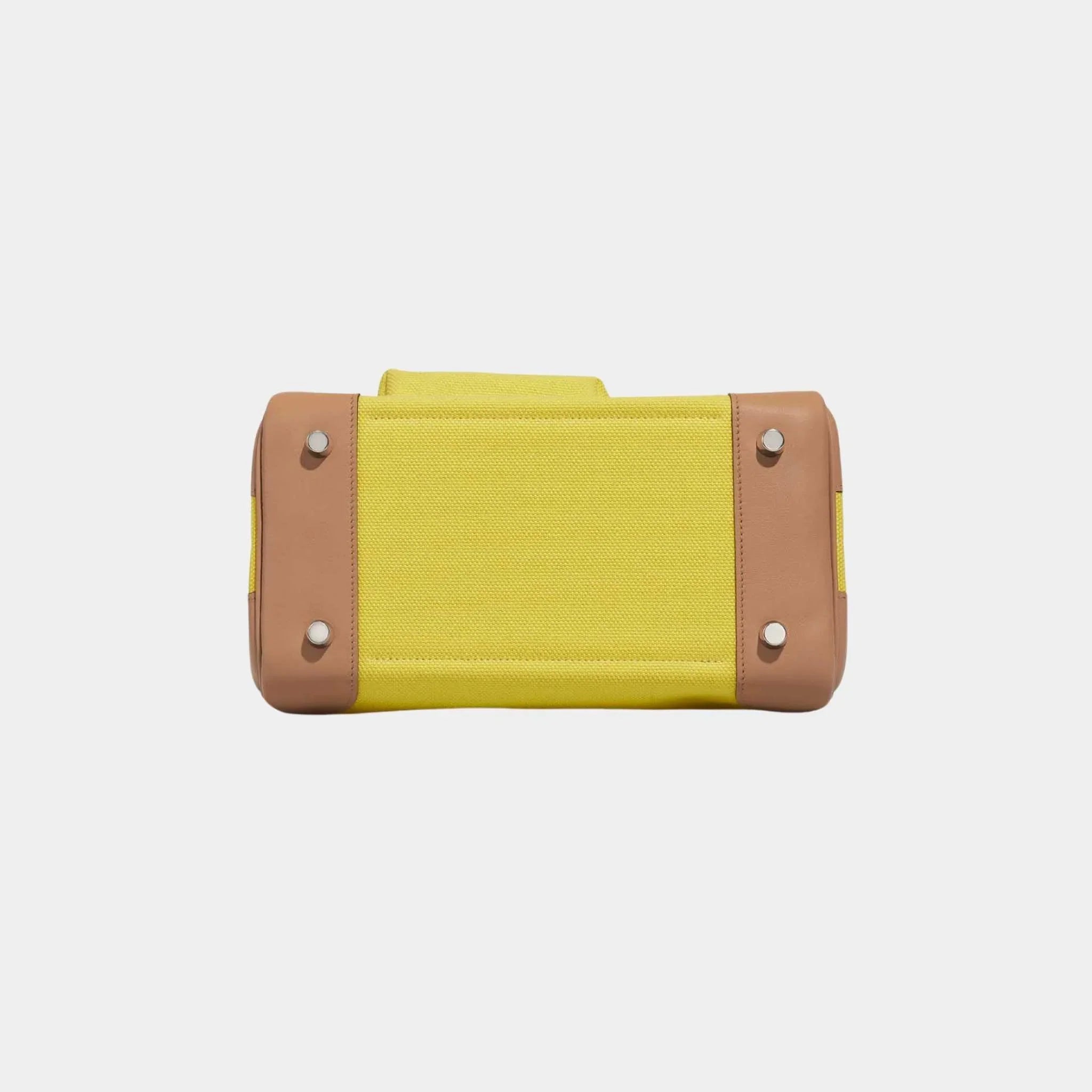 Birkin Cargo 25 Toile Swift Jaune Citron Chai