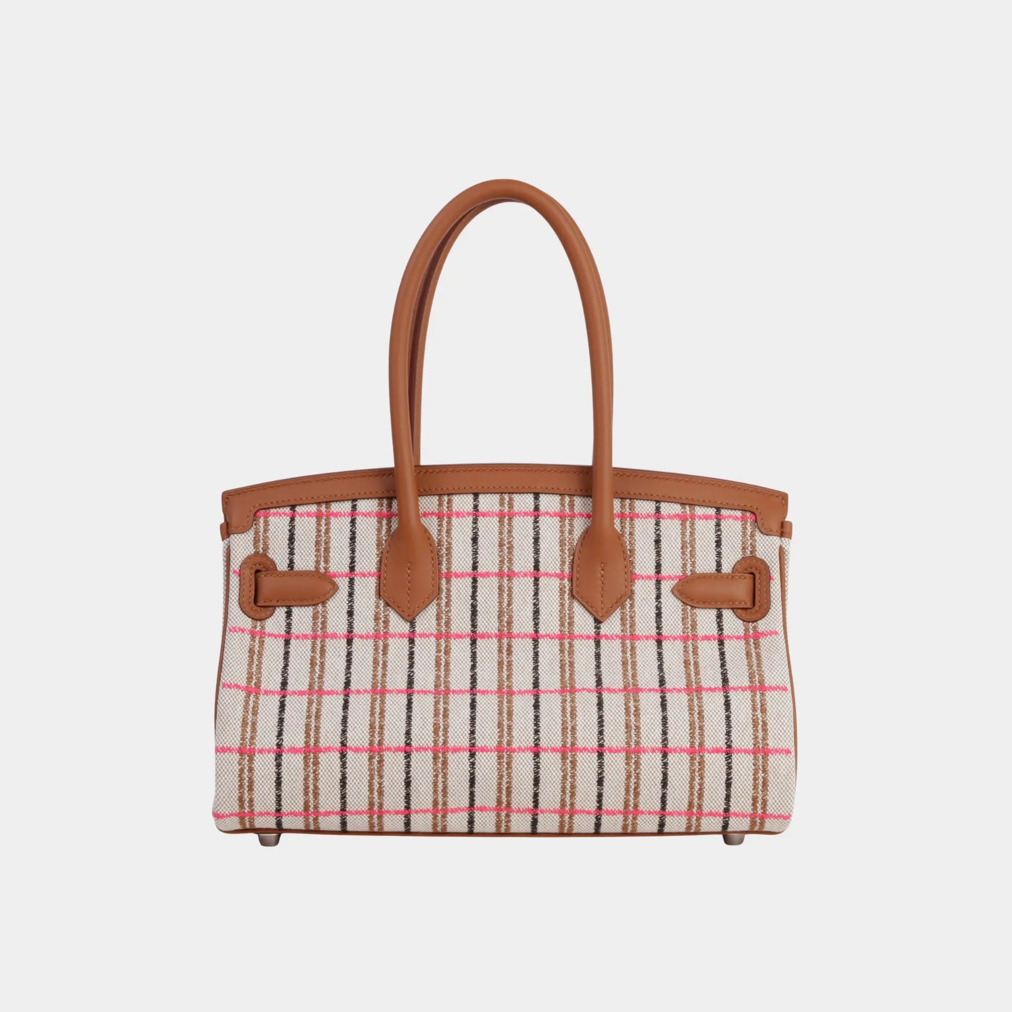 Birkin Shoulder Light 29 Swift-Toile H Canvas Gold PHW