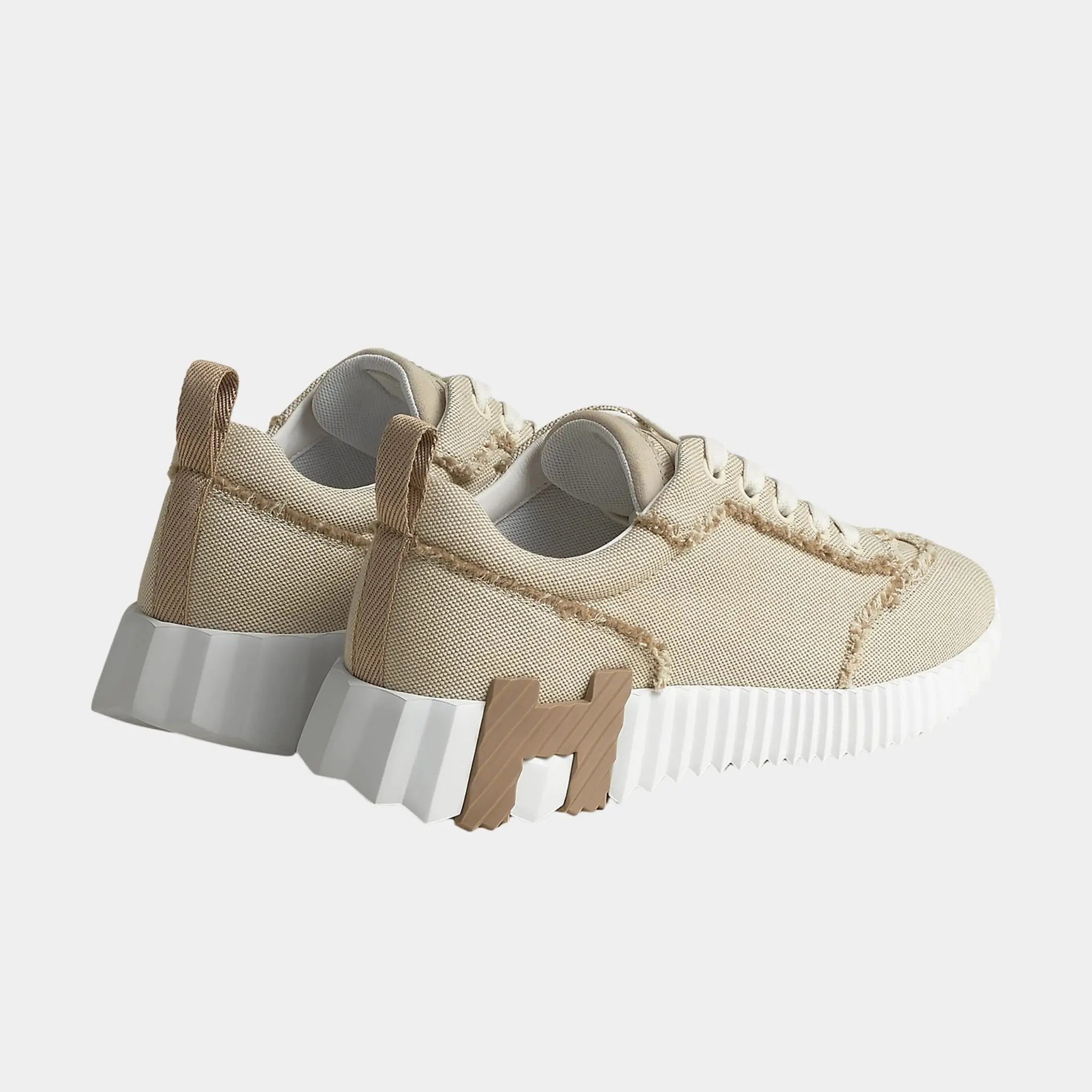Bouncing Sneaker Fringed Canvas & Suede Women