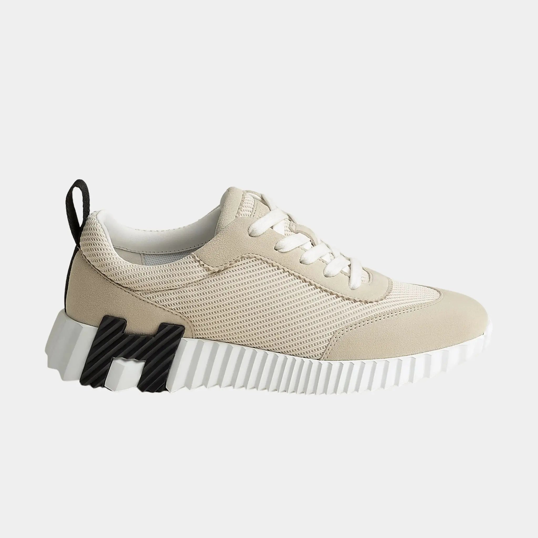 Bouncing Sneaker Textured Mesh Suede Women