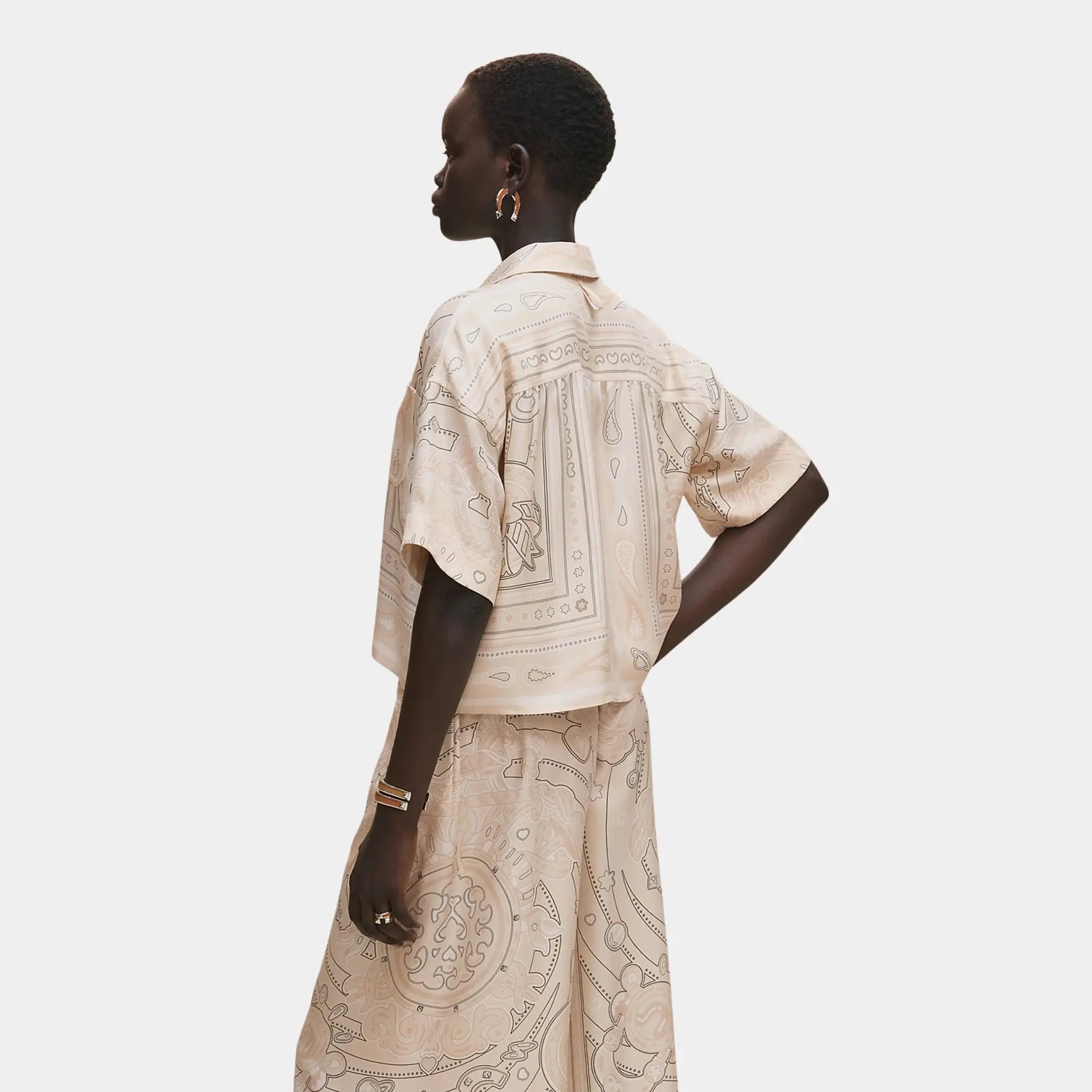 Candy Libris Bandana Printed Blouse