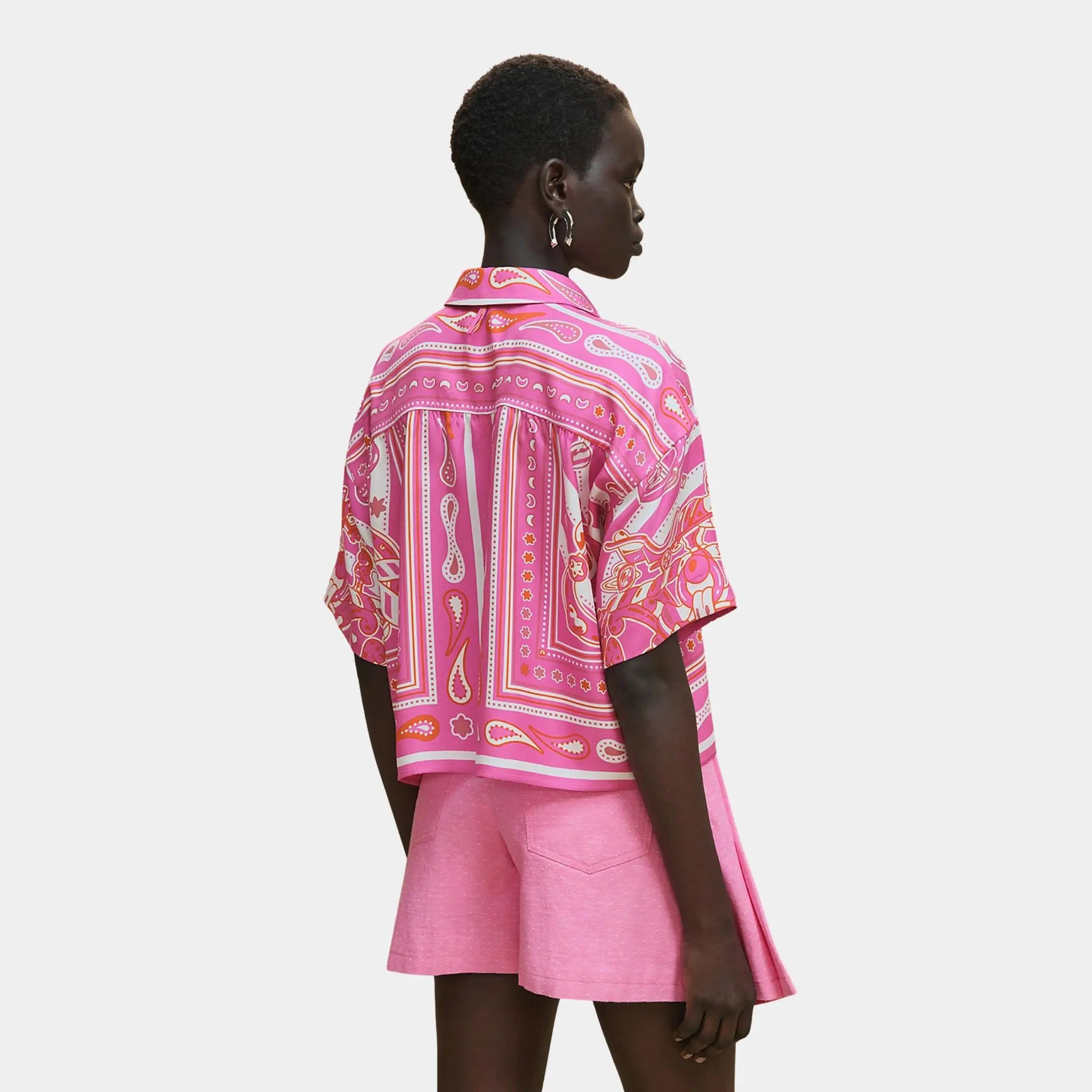 Candy Libris Bandana Printed Blouse