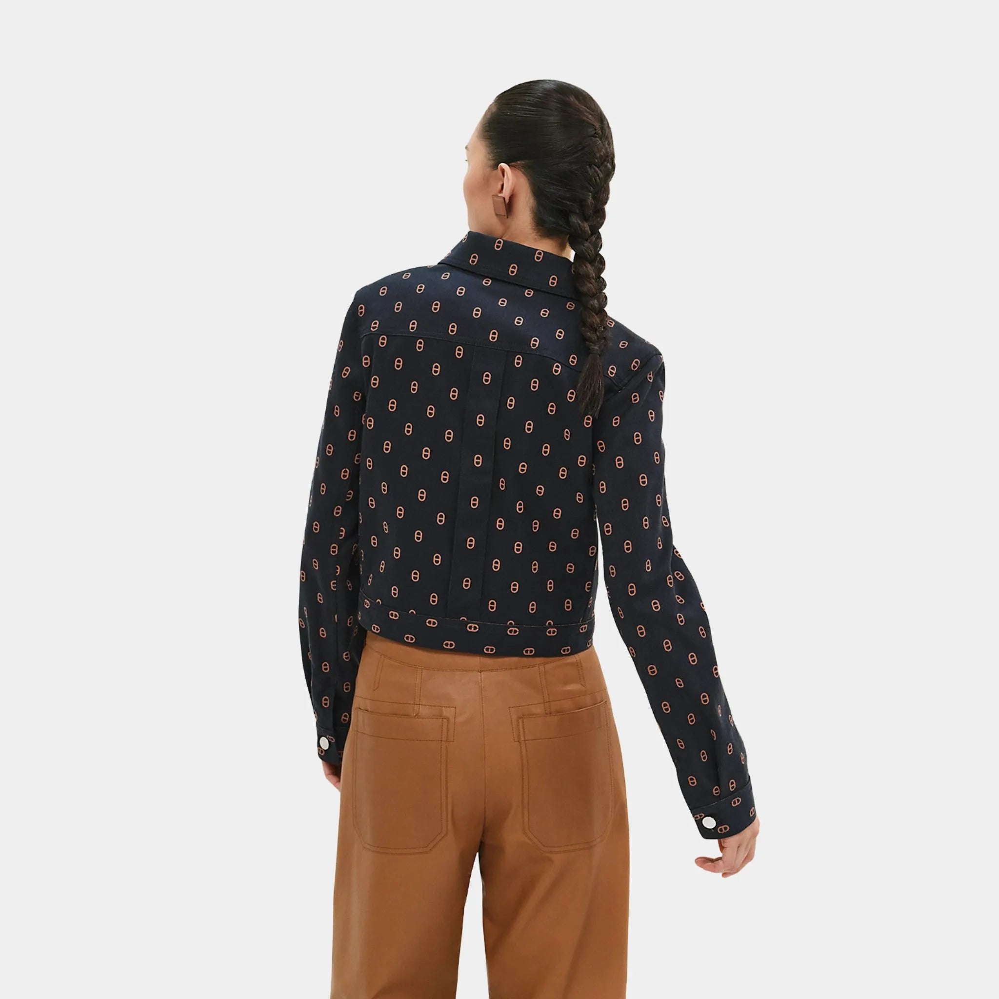 Chaine d'Ancre Printed Denim Jacket