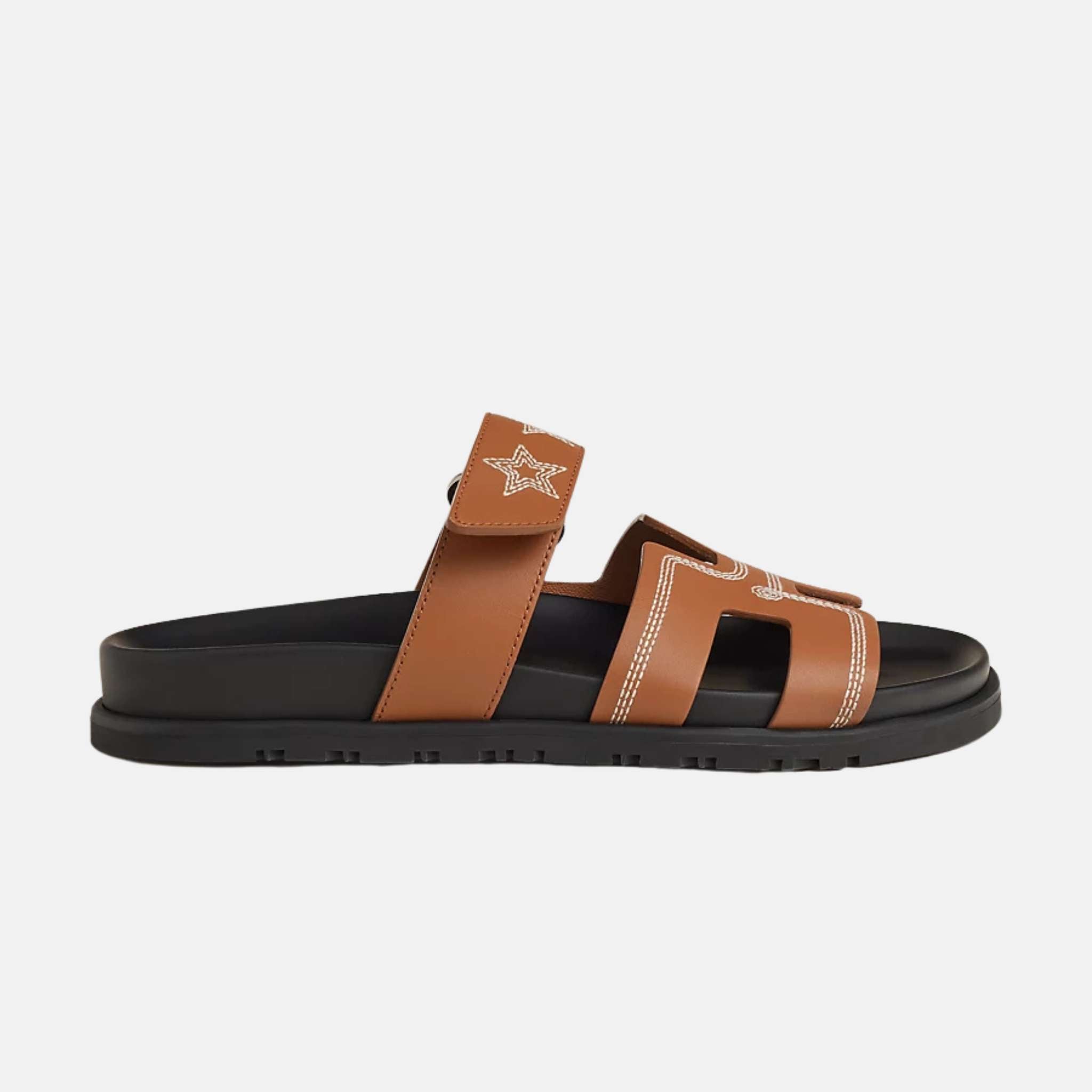 Chypre Sandal Embroidered Calfskin Stars Women