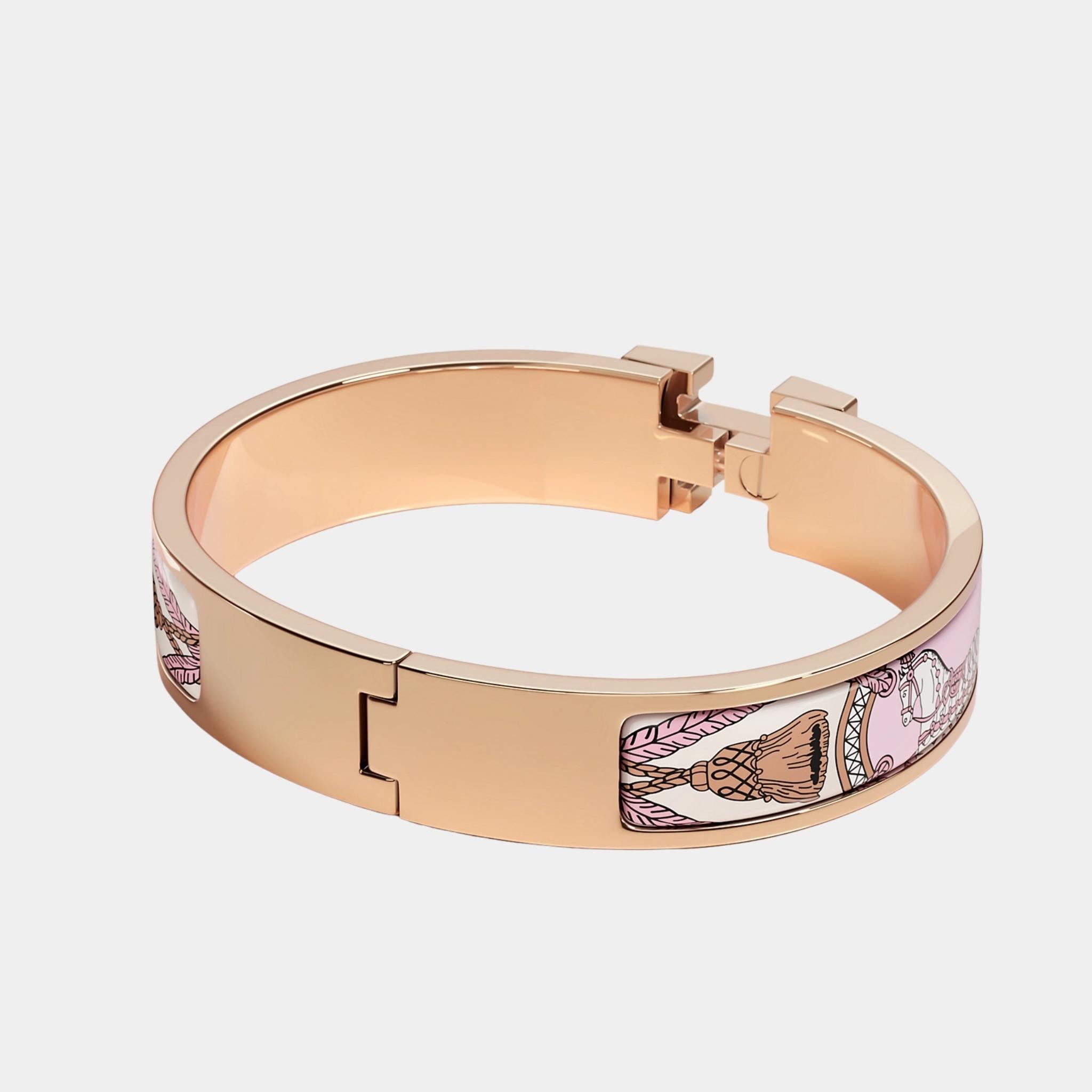 Clic H Grand Apparat Bracelet Rose Gold Plated