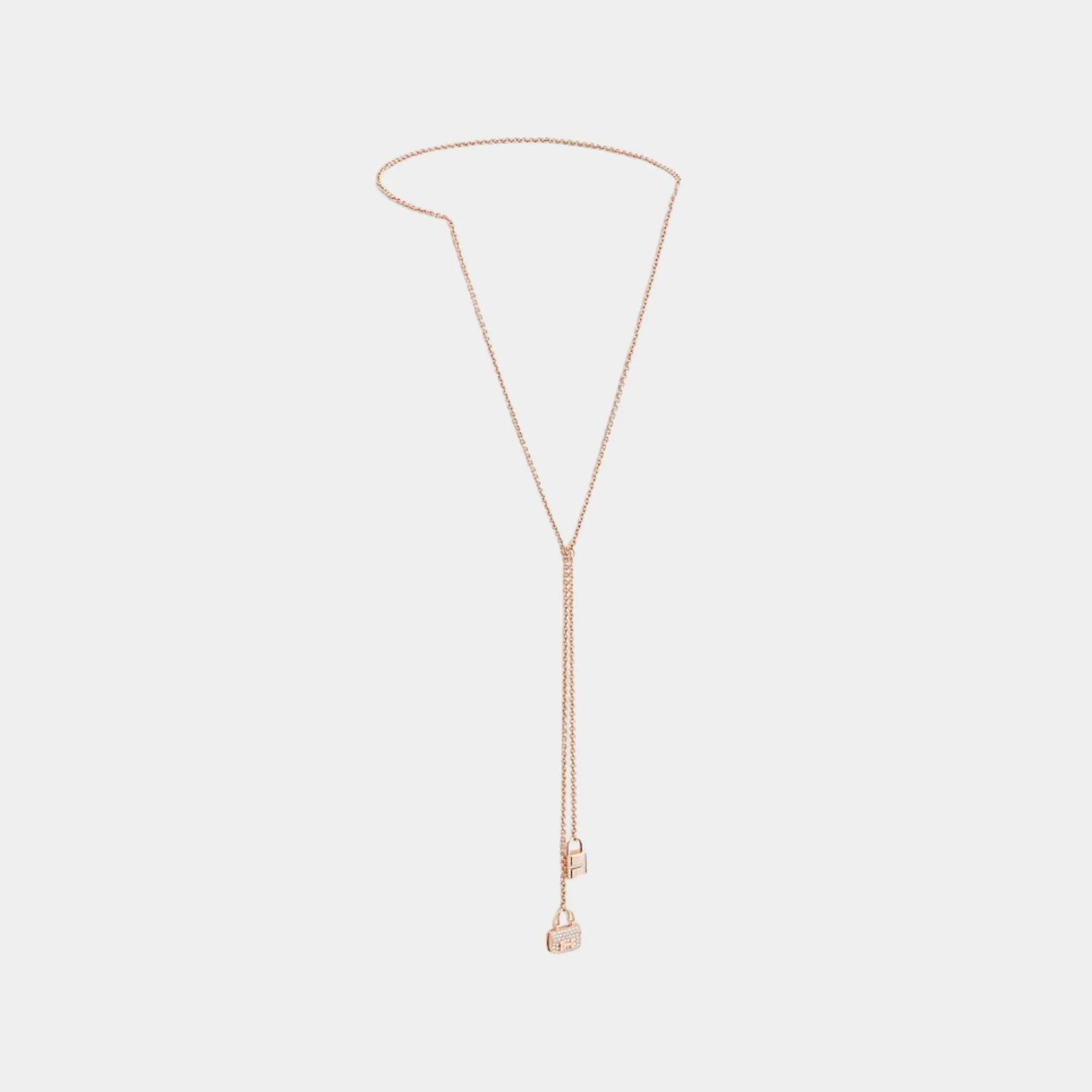 Constance Amulets Necklace Rose Gold - Diamonds