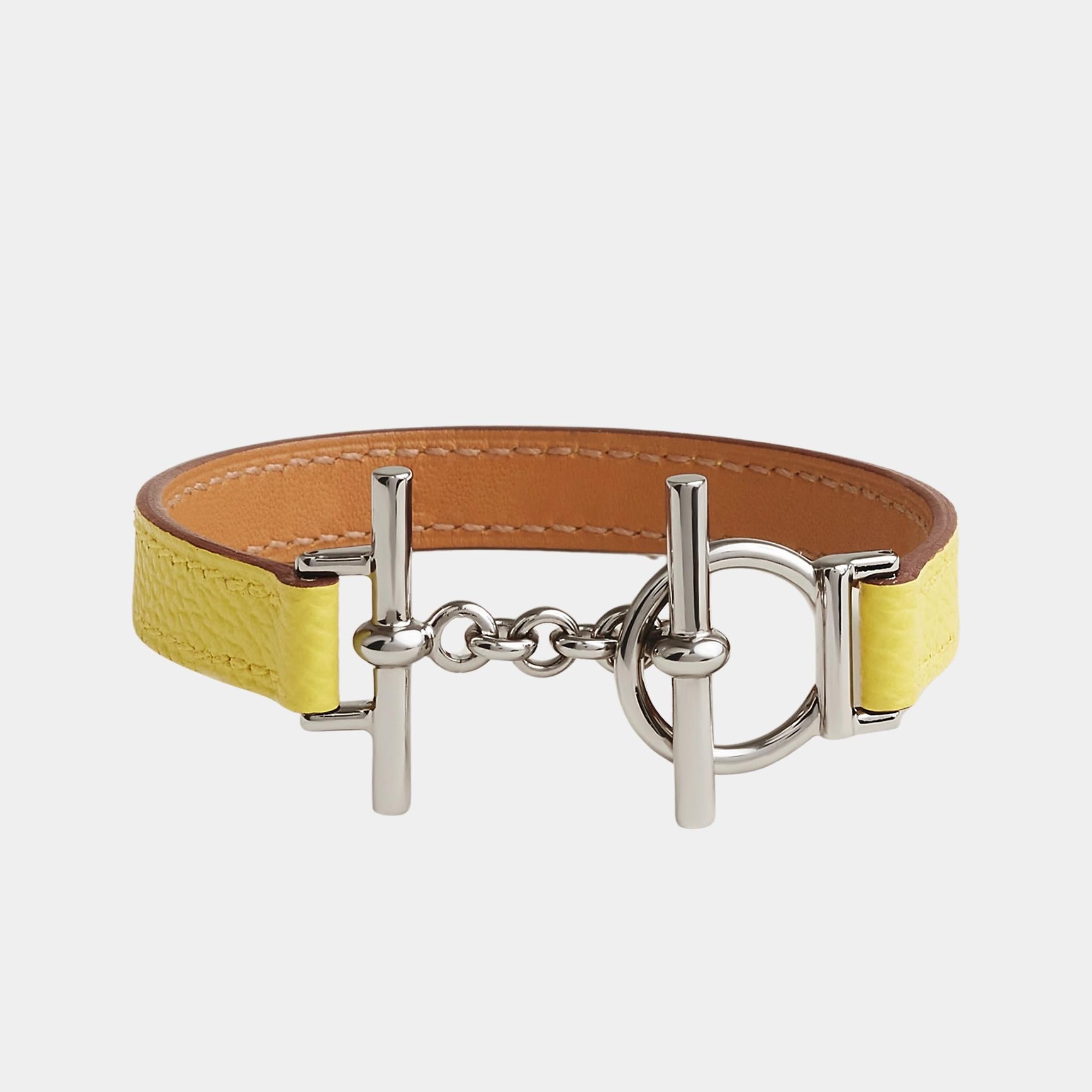 Croisiere Simple Tour Bracelet Epsom Calfskin Palladium