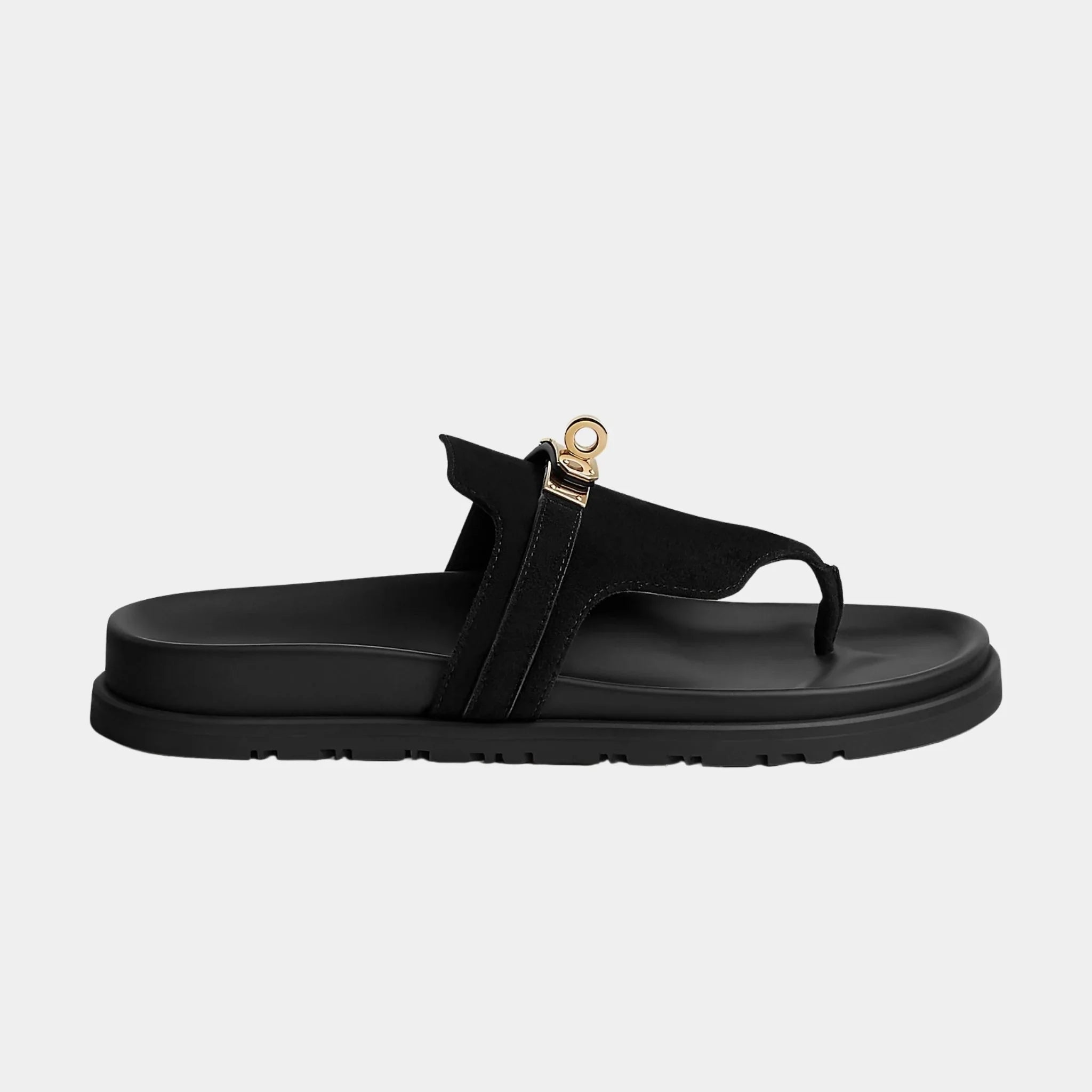 Empire Sandals in Suede Goatskin