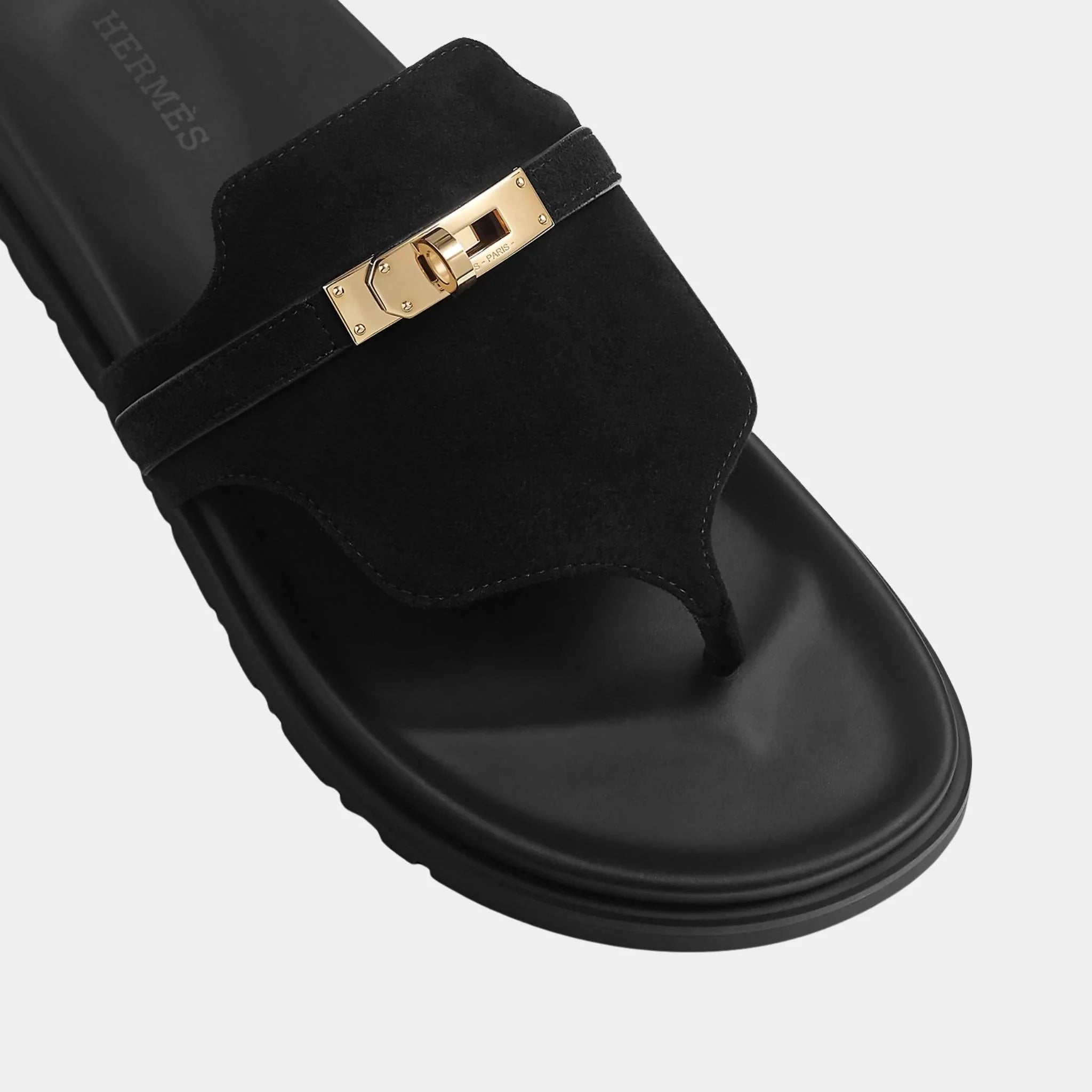 Empire Sandals in Suede Goatskin